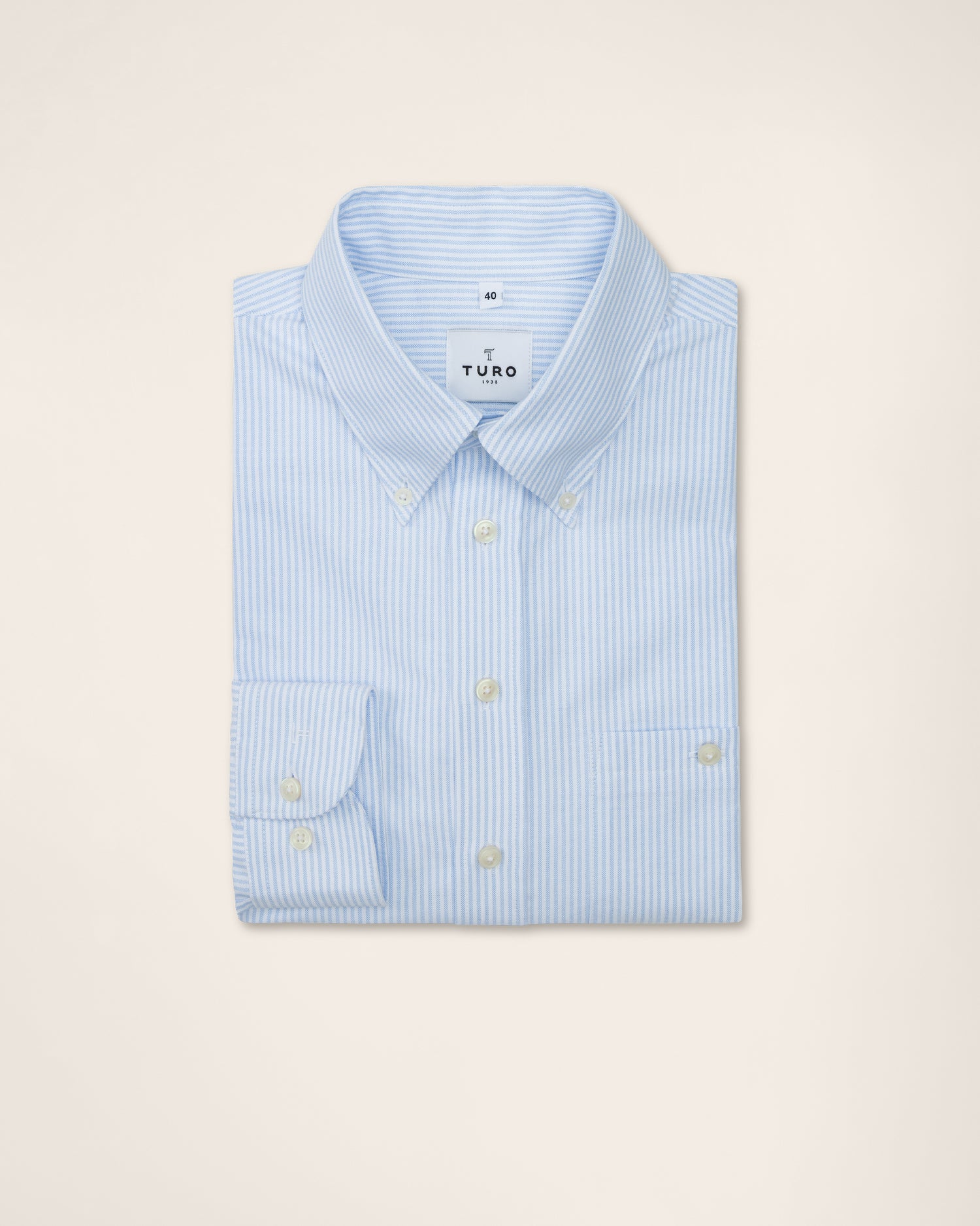 Casual Blue Stripes Oxford Shirt