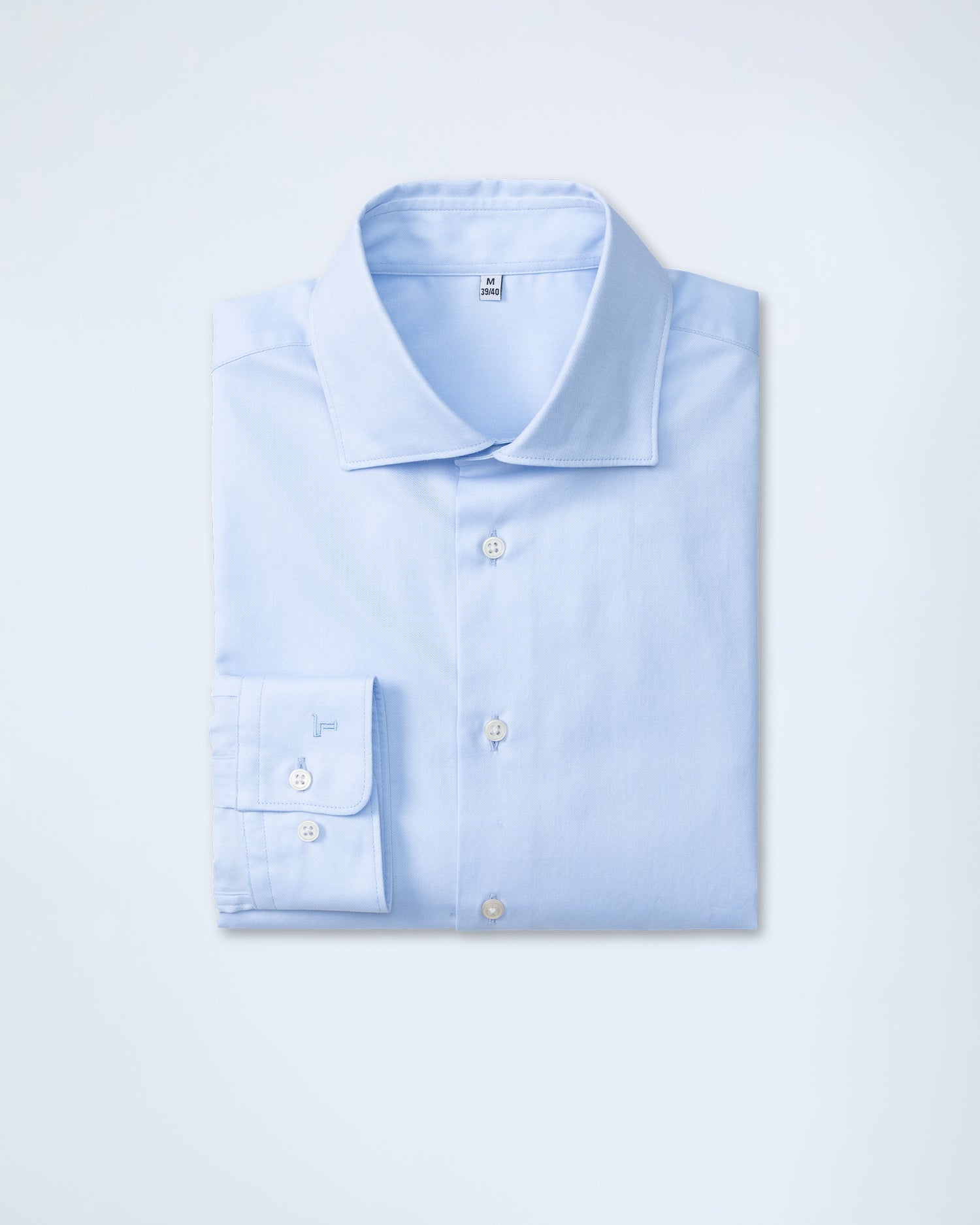 Blue Shirt in Albini Cotton (10271880118602)