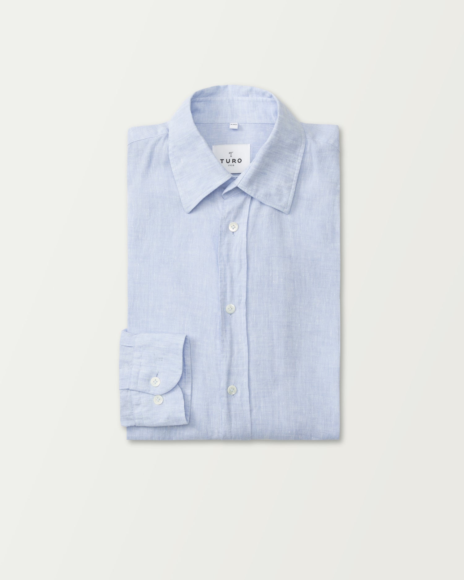 Summer Shirt in Light Blue Linen (8669648093514)