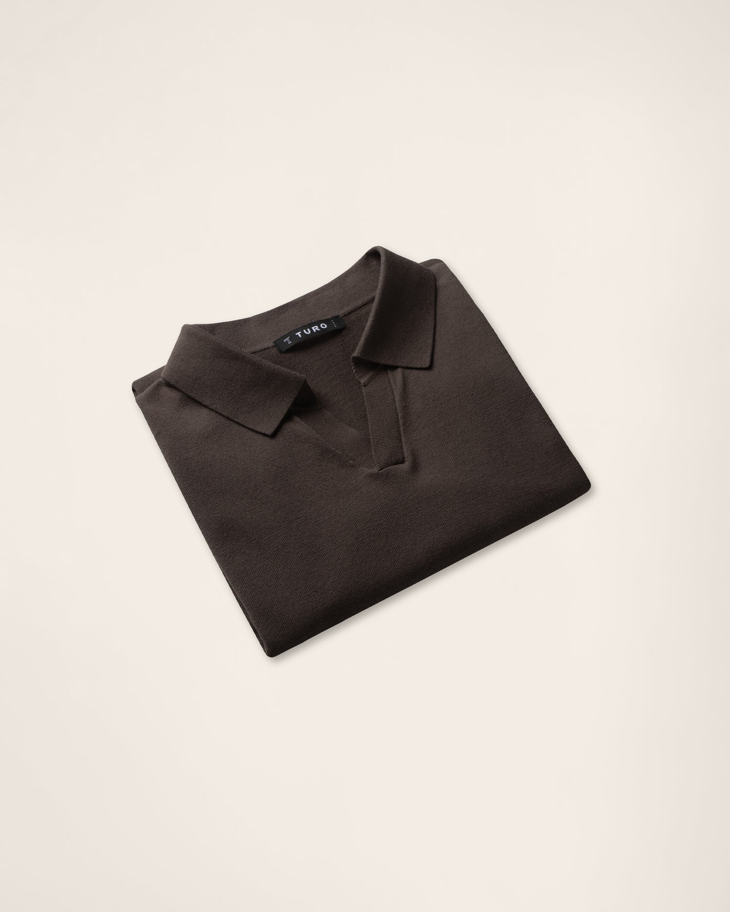 Polo Shirt in Dark Brown