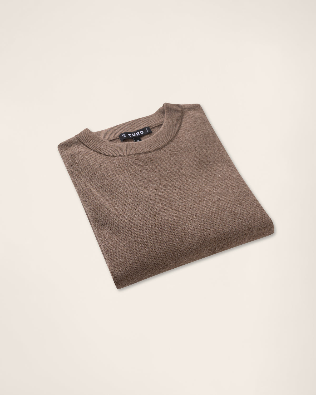 Crew Neck Sweater in Brown