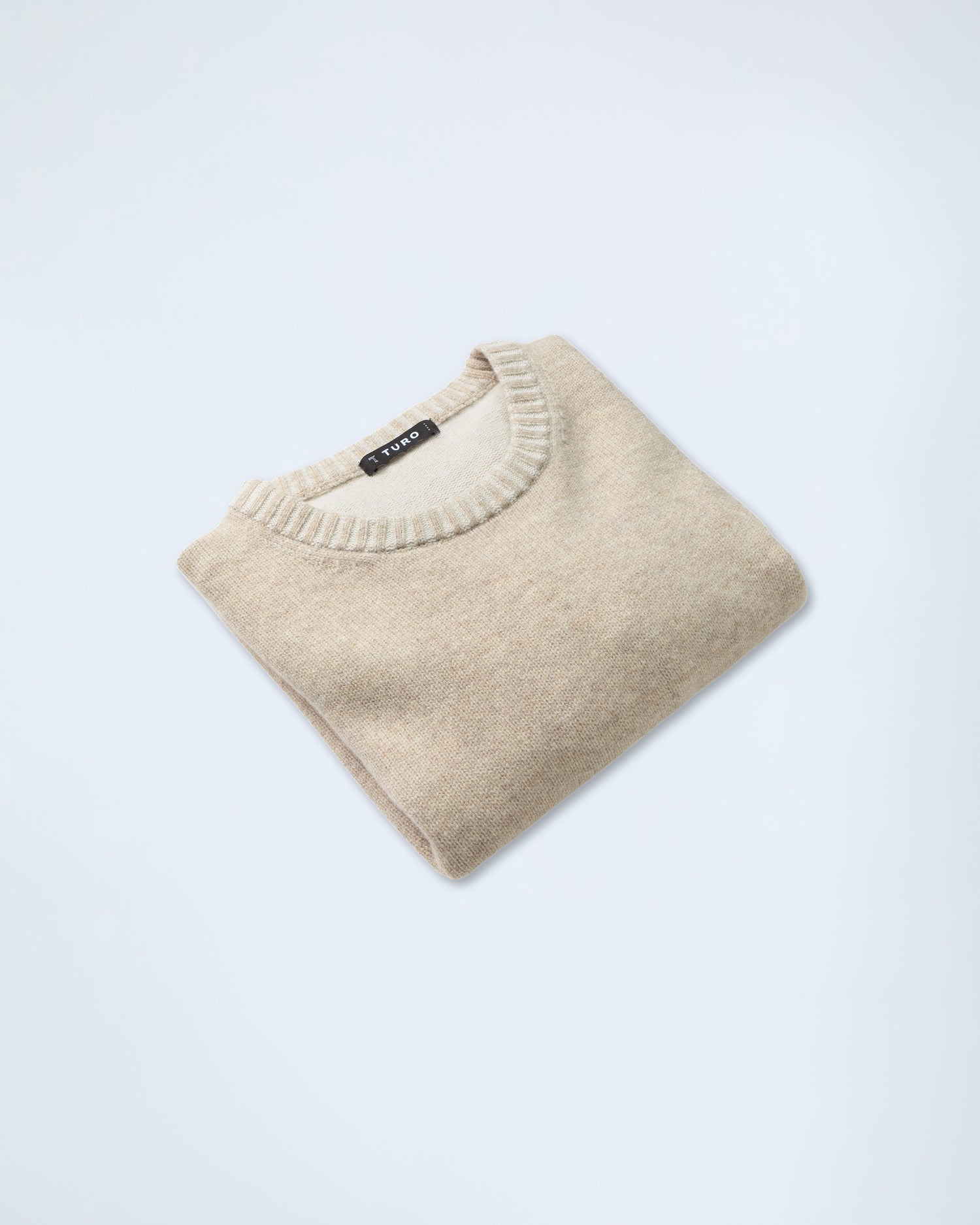 Crew Neck Jumper in Light Beige (10282025812298)