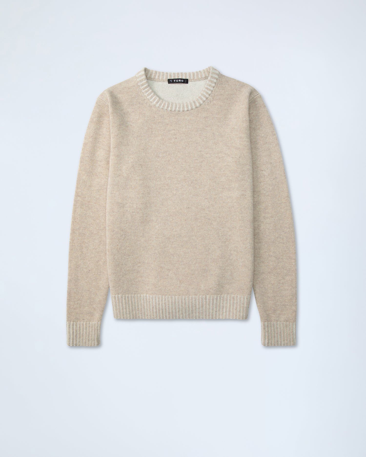 Crew Neck Jumper in Light Beige (10282025812298)