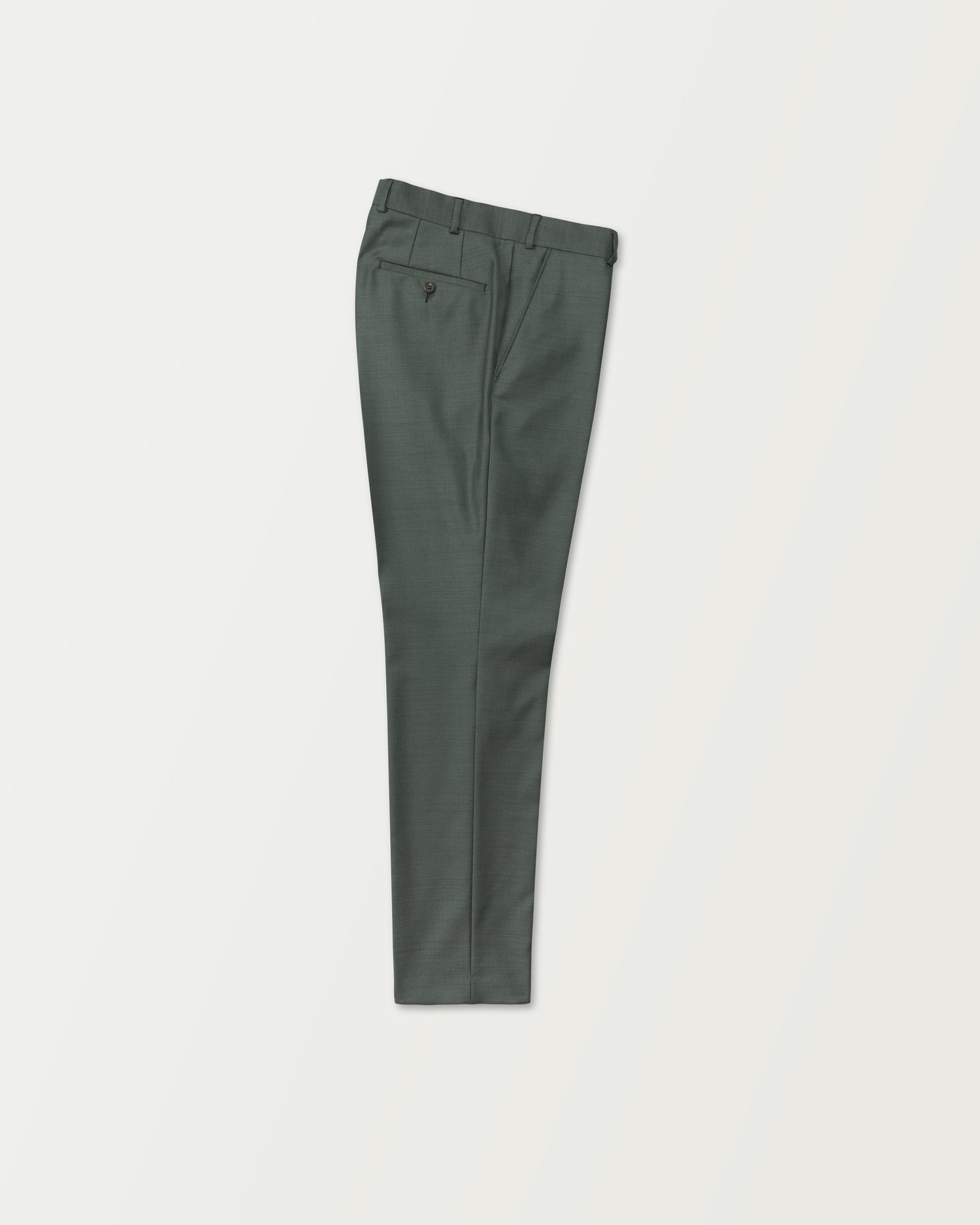 Green Premium Wool Trousers in Slim Fit (8636922167626)