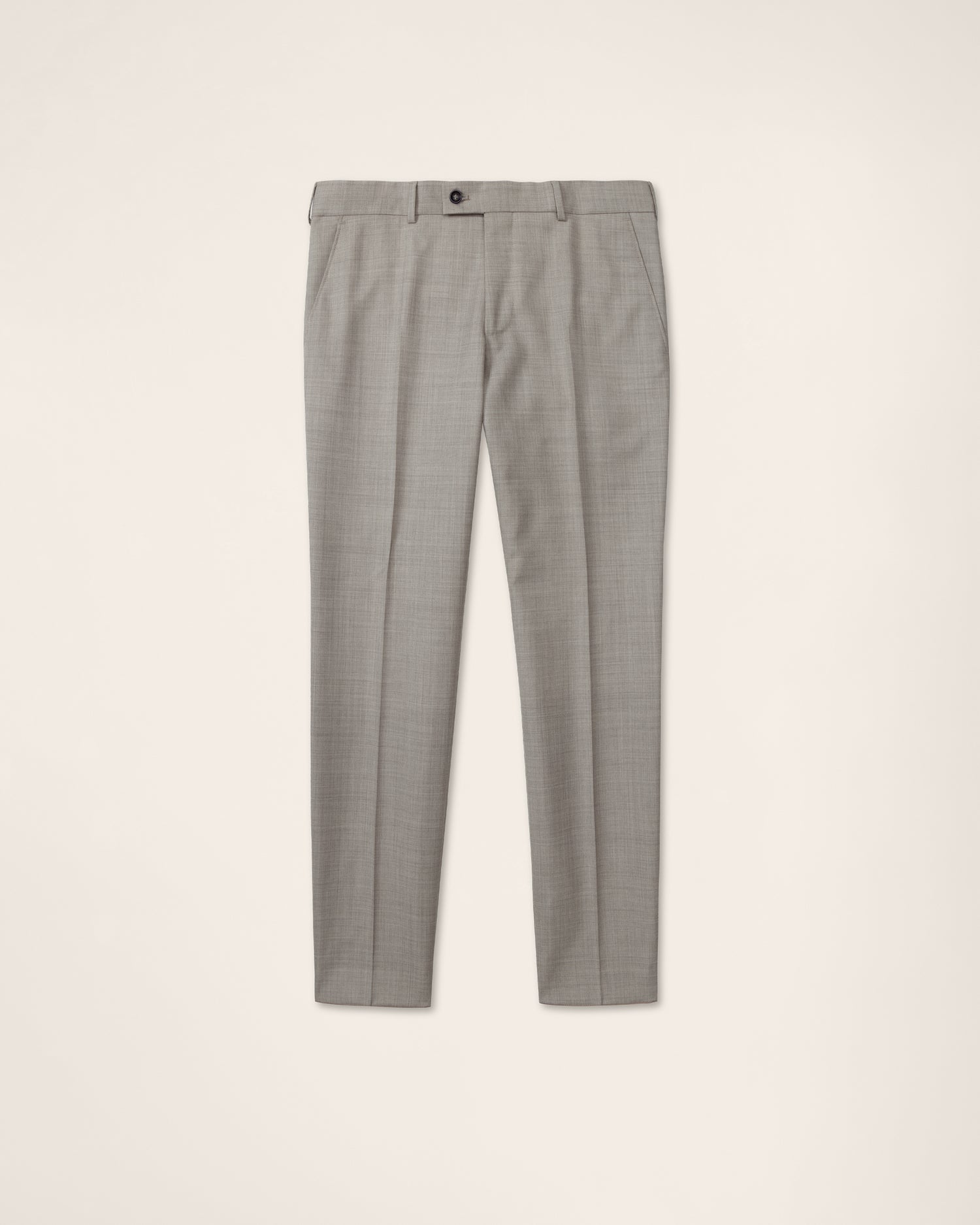 Premium Wool Trousers in Light Beige