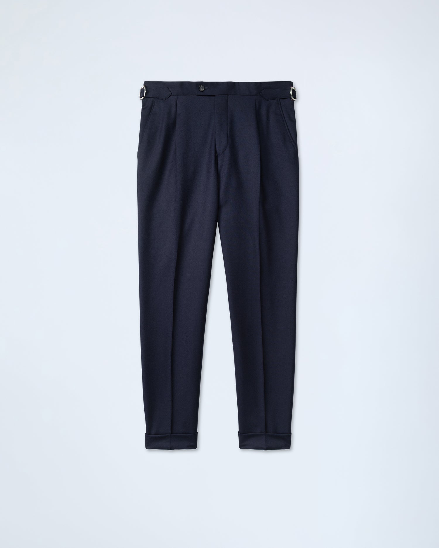 Flannel Trousers in Navy Blue (10291648397642)