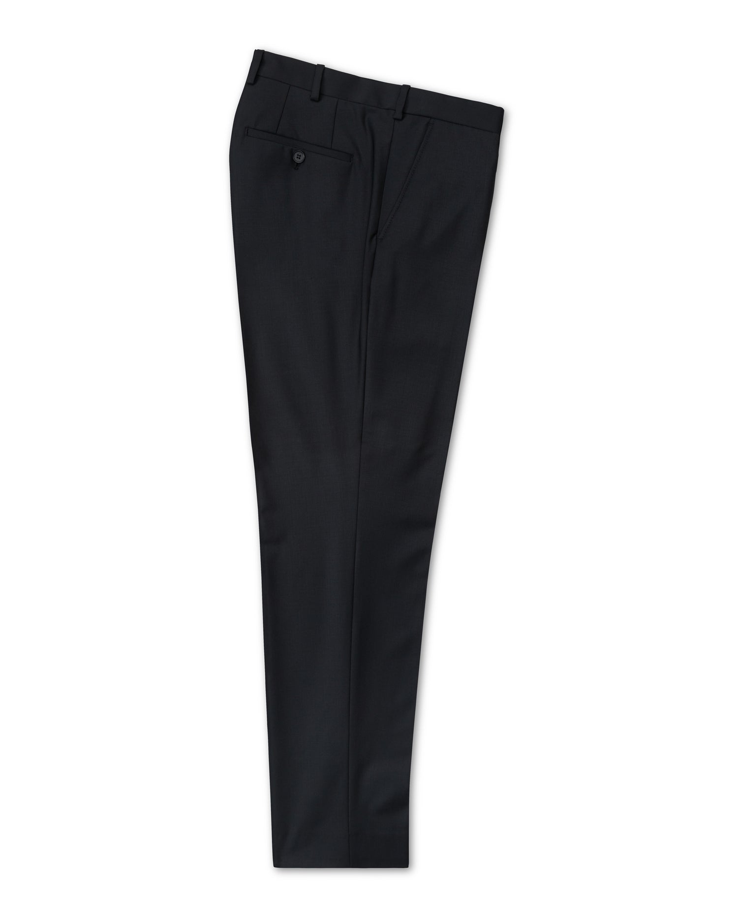 Black Athlete Fit Suit Trousers in Stretch Fabric (2145260109886)