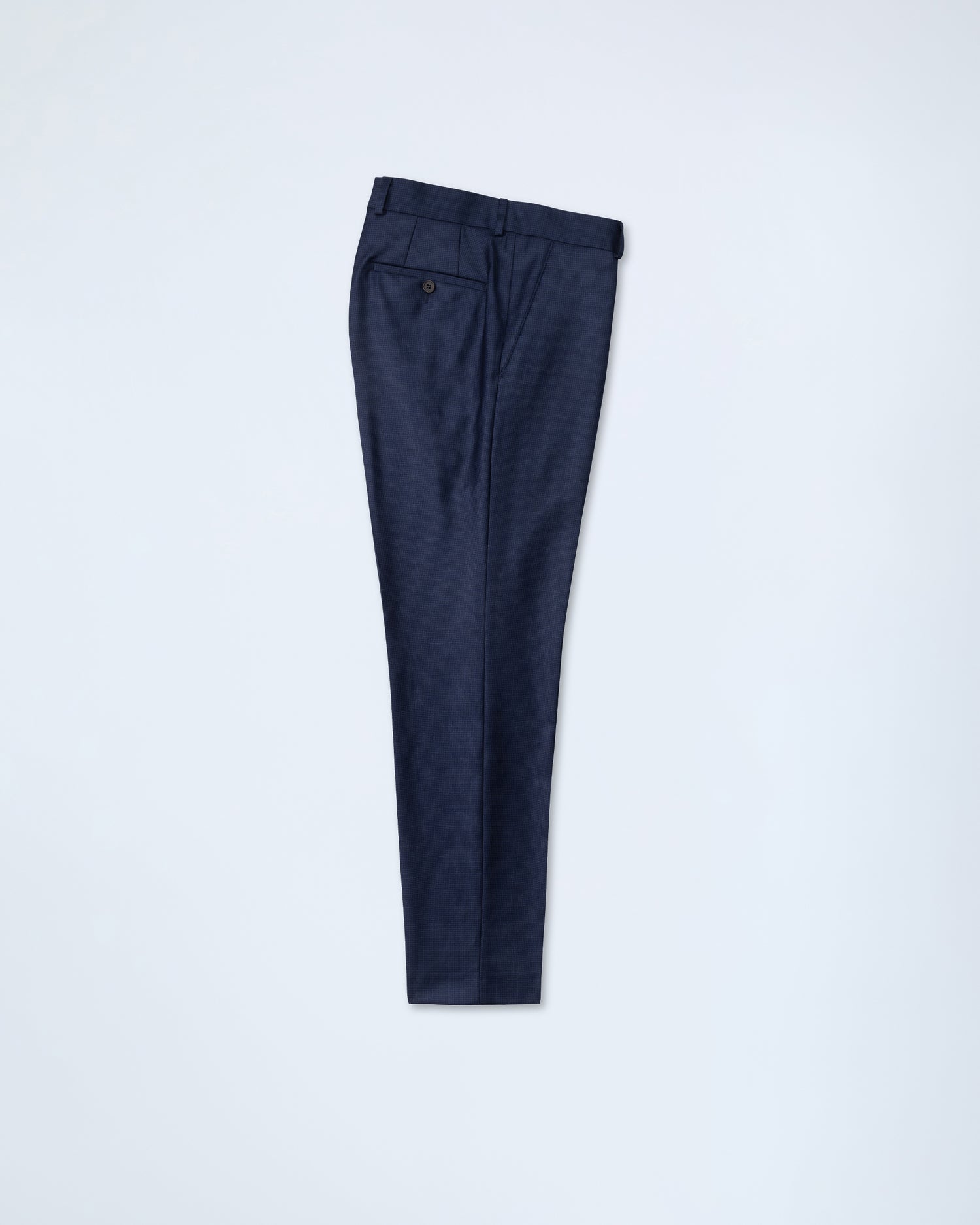 Navy Micro Check Suit (9638338986314)