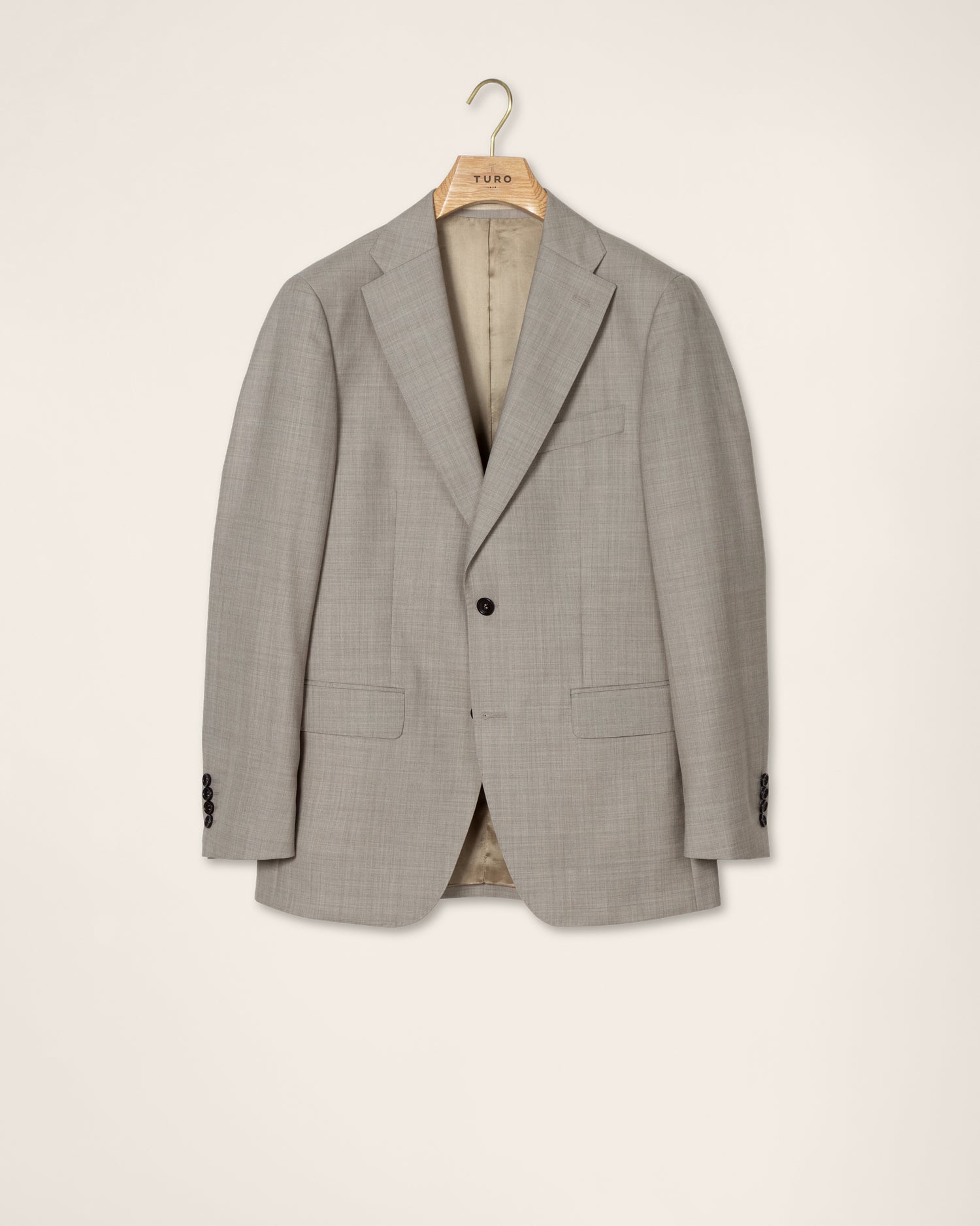 Premium Wool Suit in Light Beige