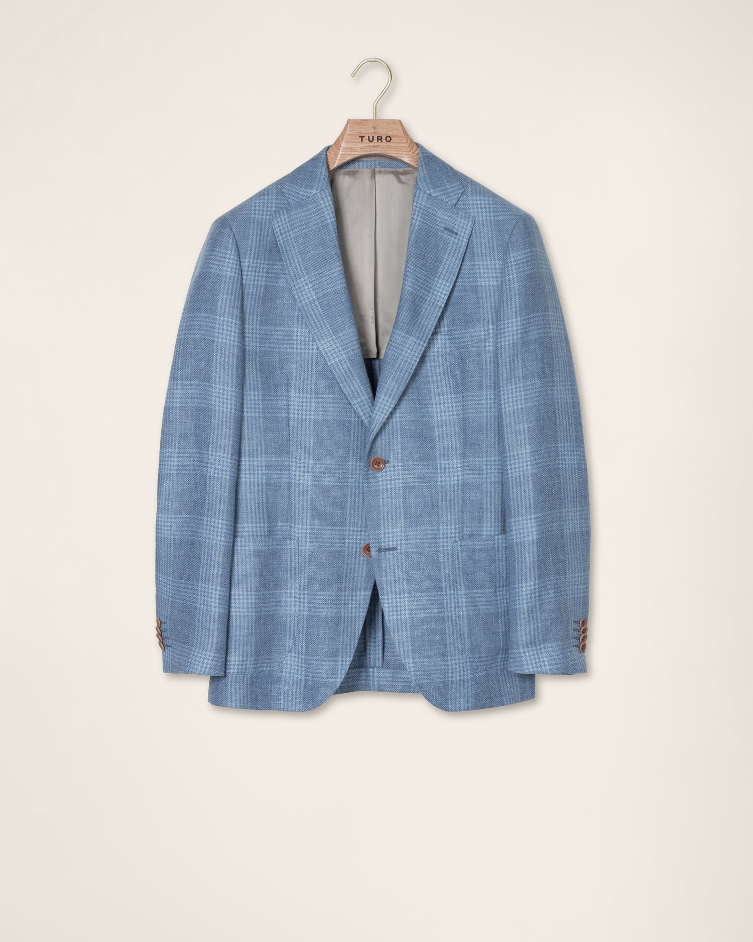 Blue Summer Blazer in Check