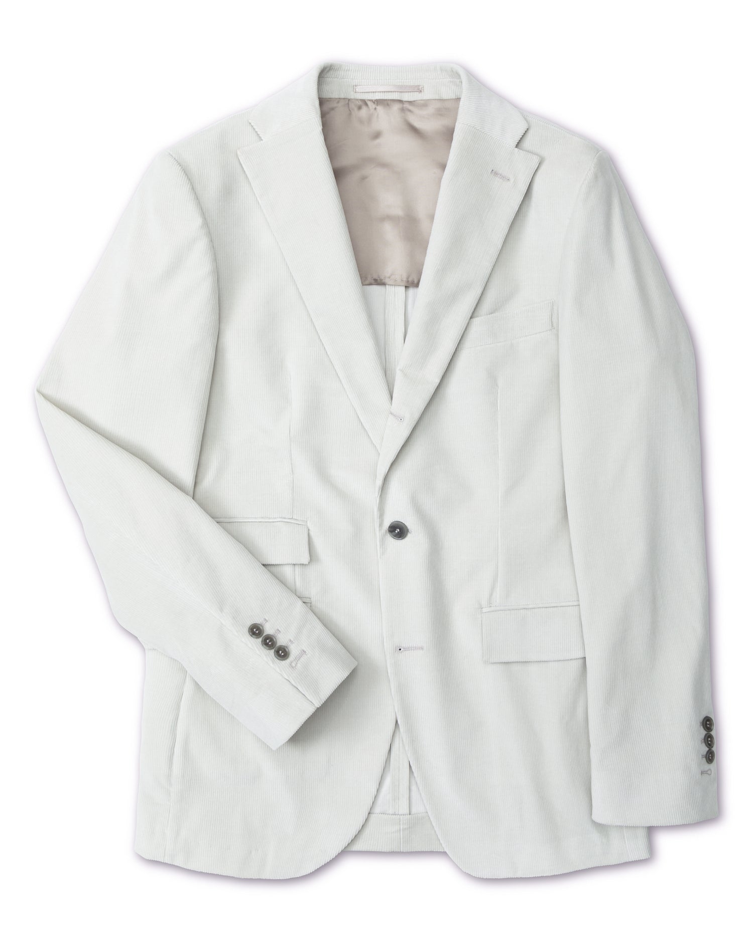 Light Grey Corduroy Suit in Slim fit (8479819923786)