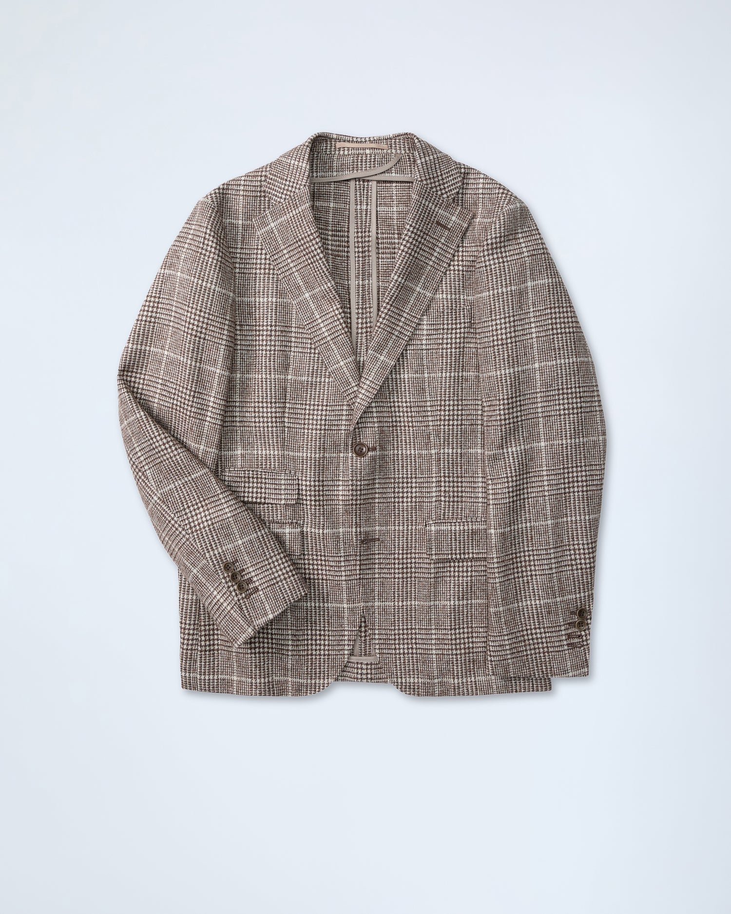 Luxurious Brown Check Blazer (10287653290314)