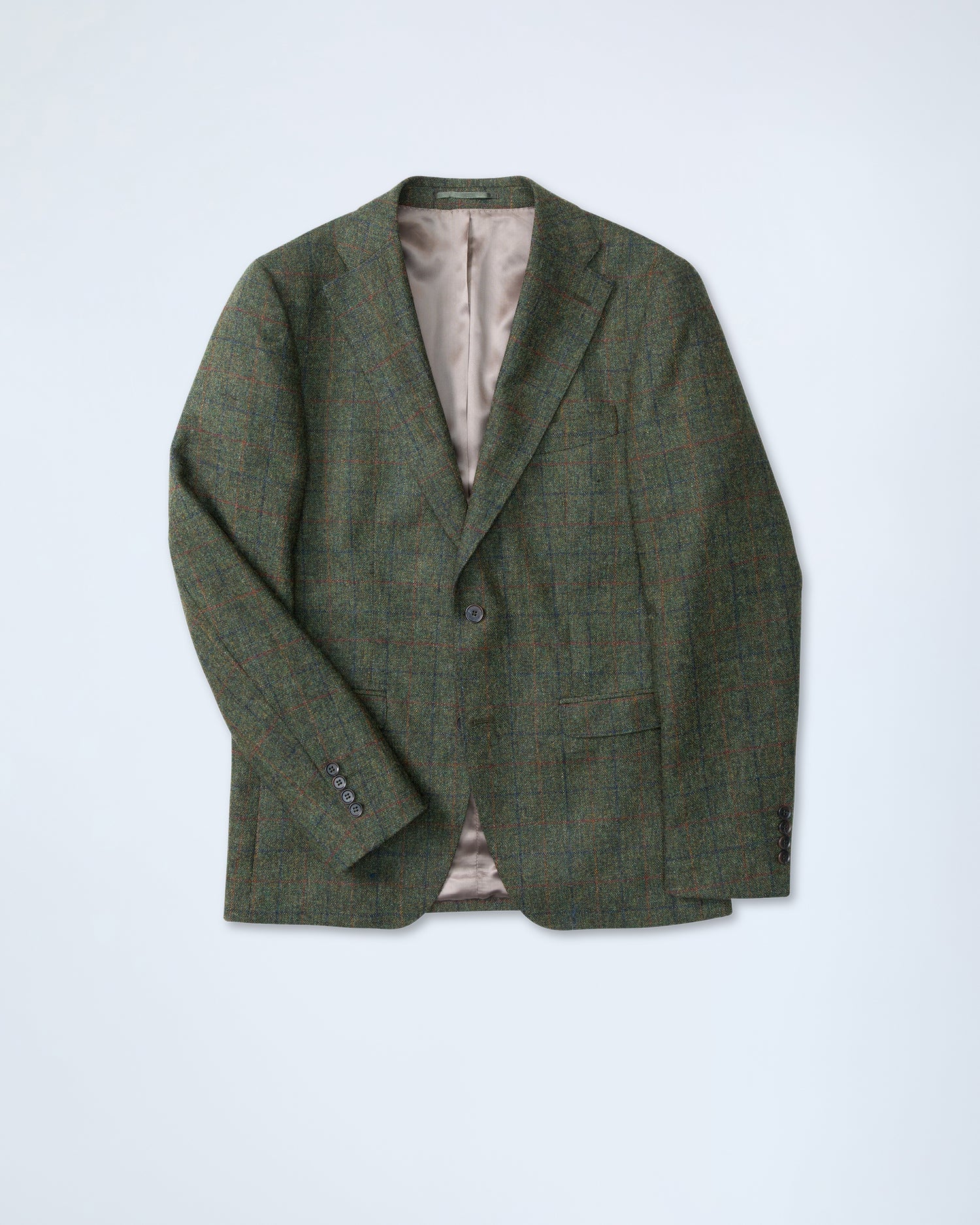 Green Tweed Suit in Wool (10277334778186)
