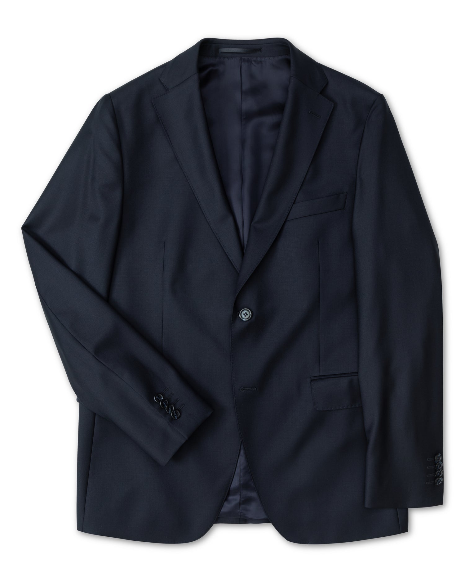 Navy Blue Vitale Barberis Wool Suit Jacket (7949591609566)