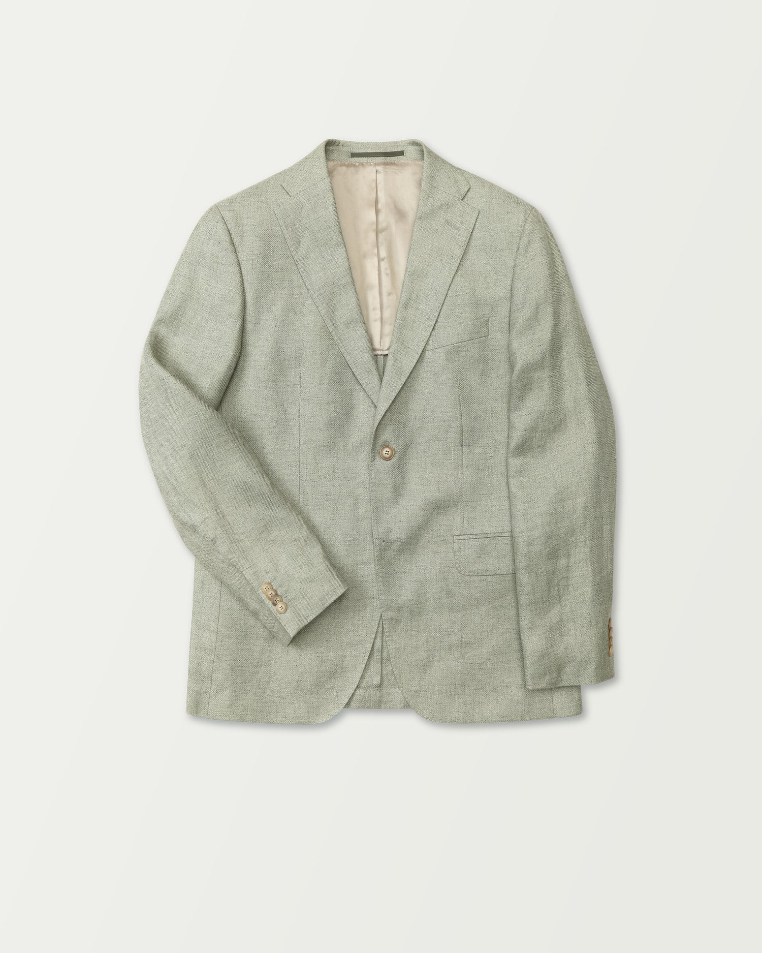 Linen Blend Summer Jacket in Green (8634693058890)