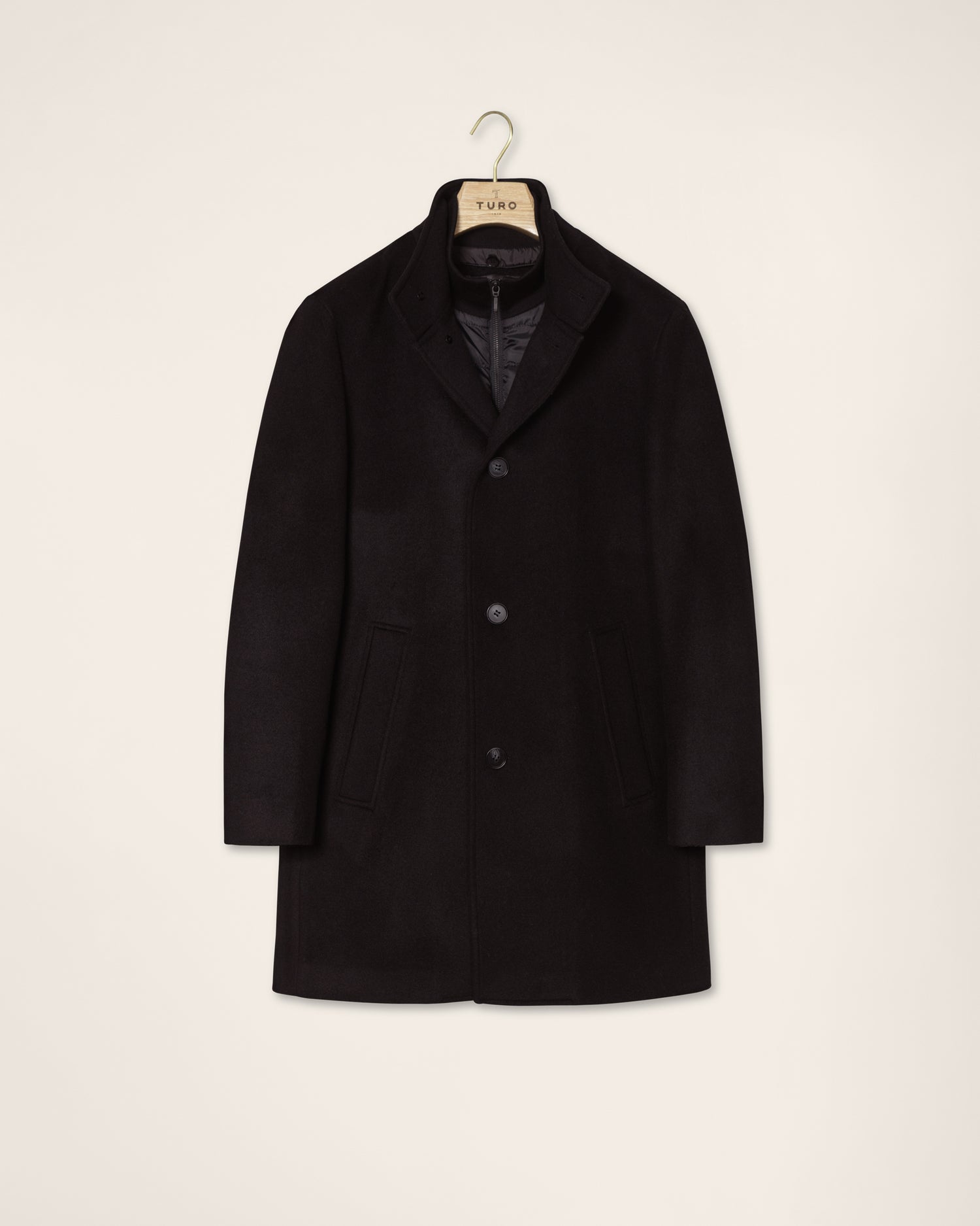 Casual Overcoat with Zipper