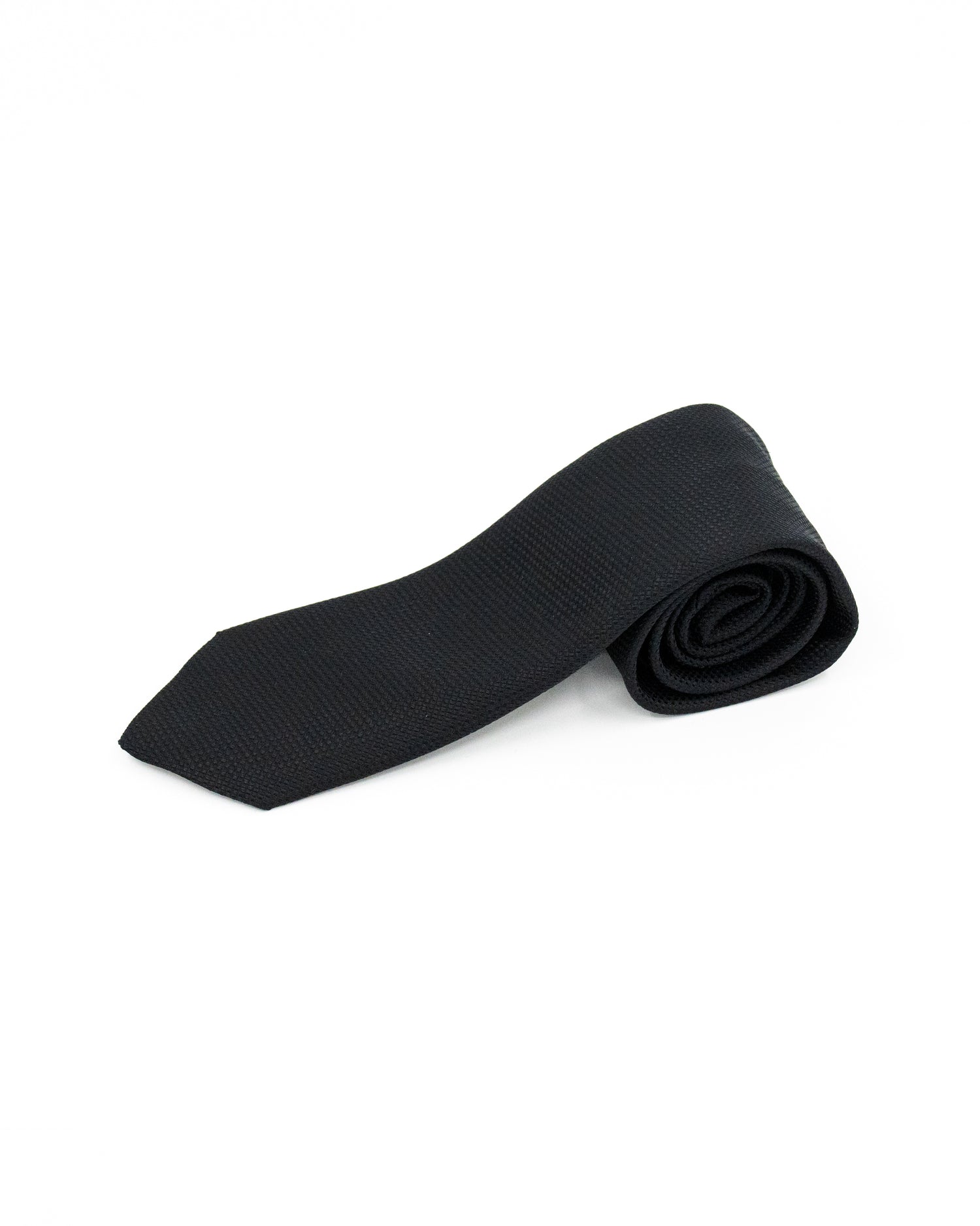 Elegant Silk Tie in Black (9540295655754)