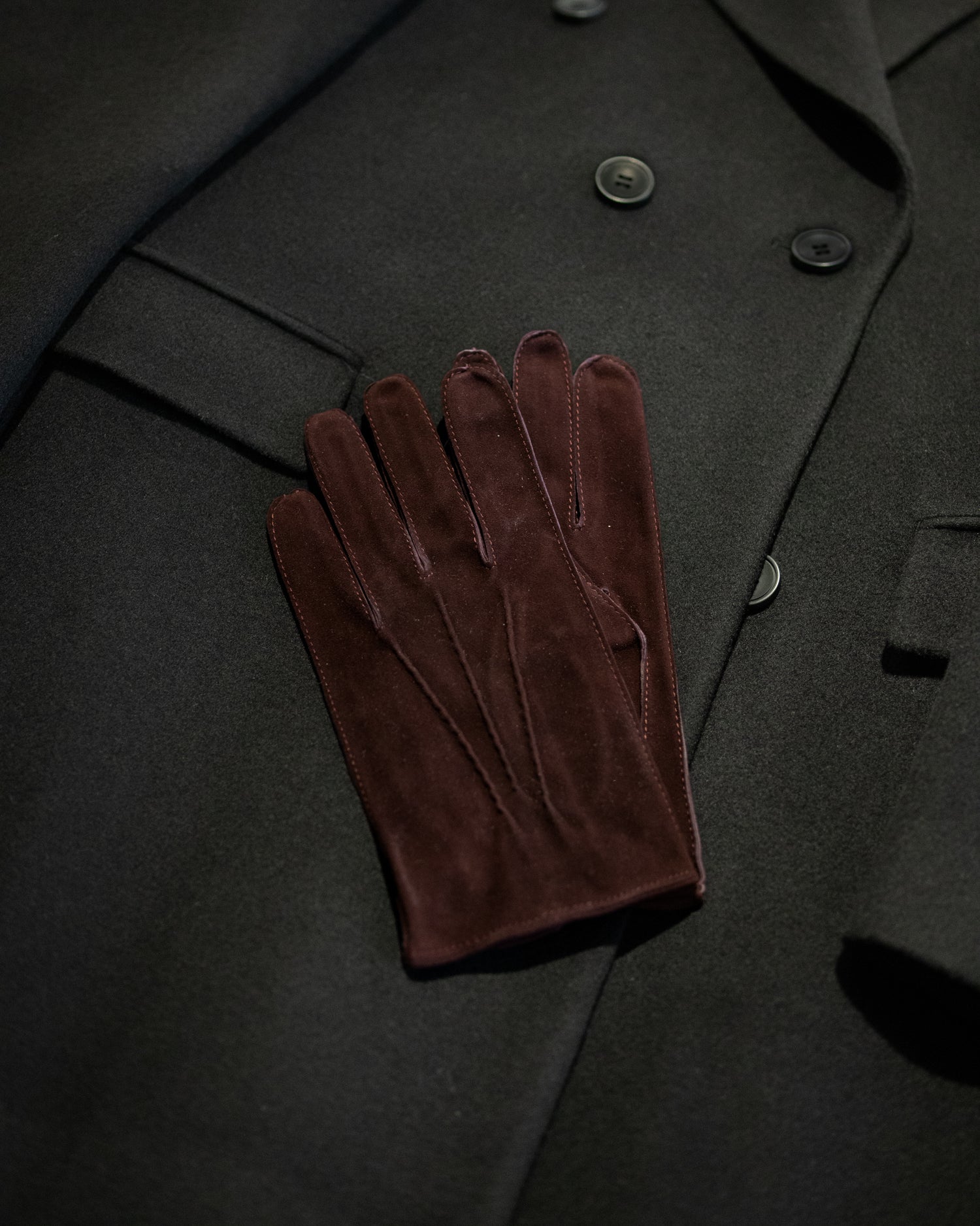 Sauso x Turo Reindeer Suede Gloves in Burgundy (9551713403210)