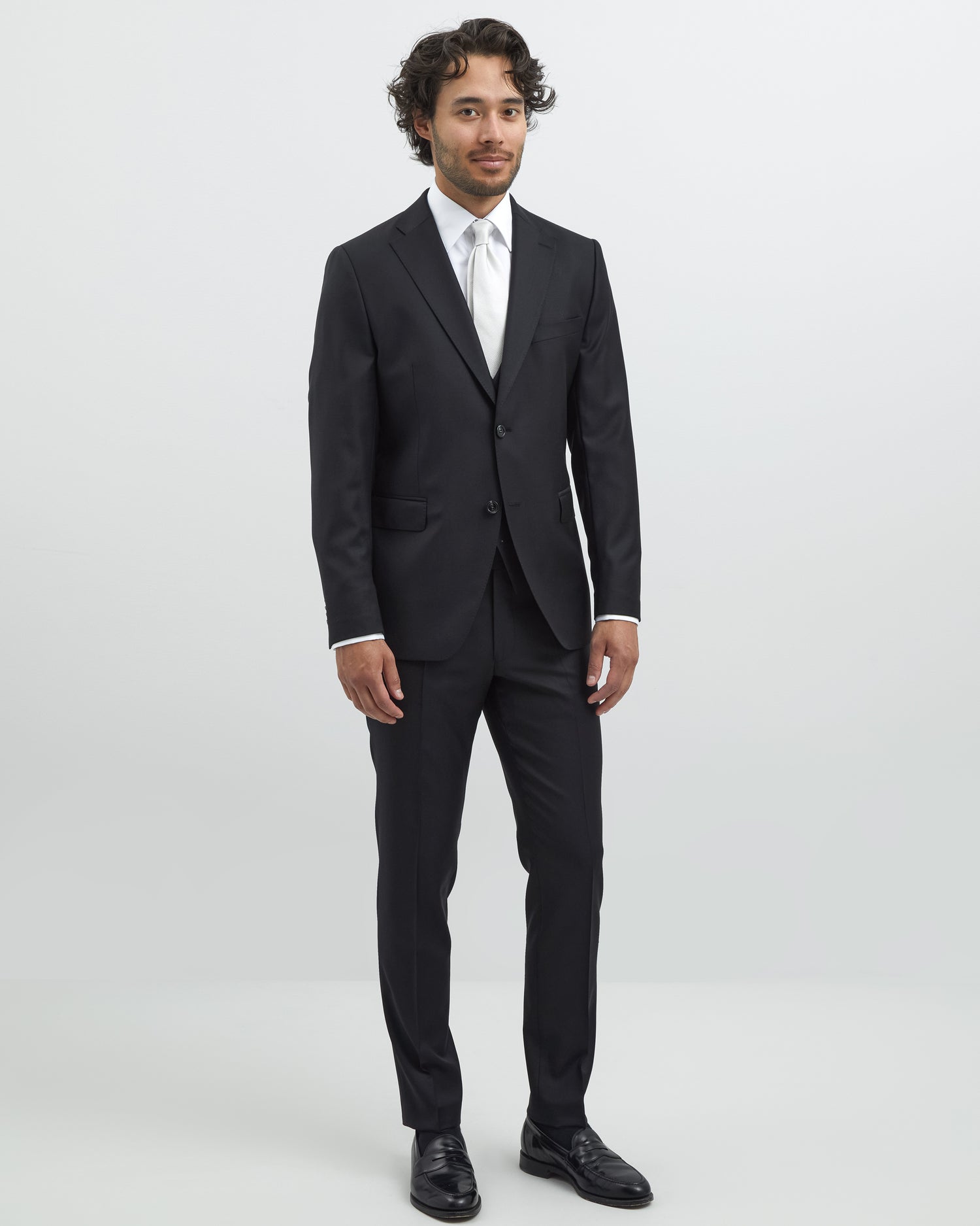 Black Vitale Barberis Wool Suit (7949533315294)