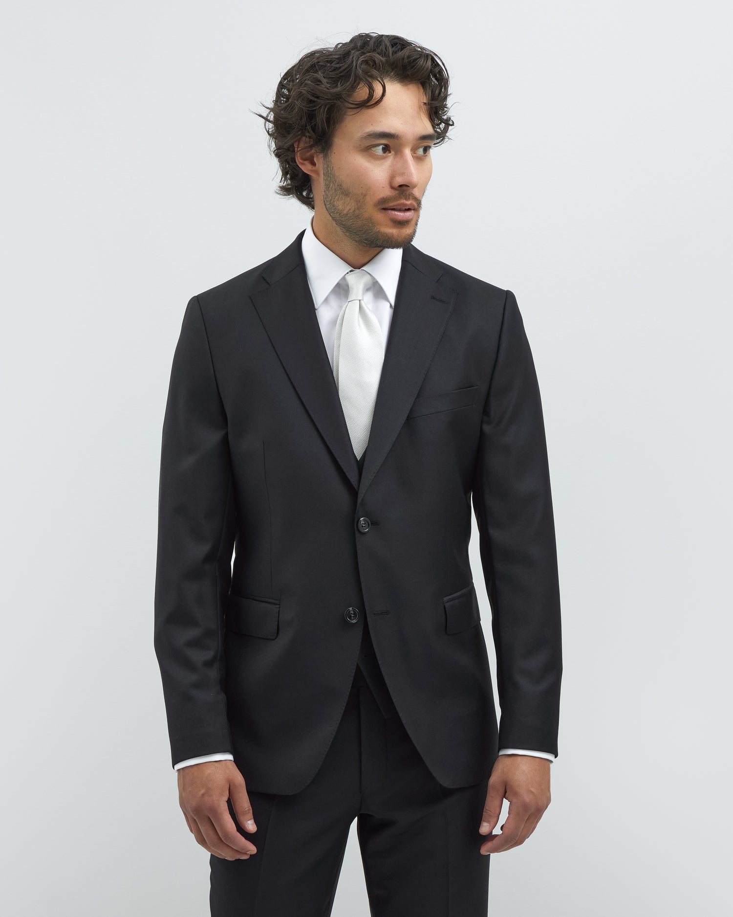 Black Vitale Barberis Wool Suit (7949533315294)