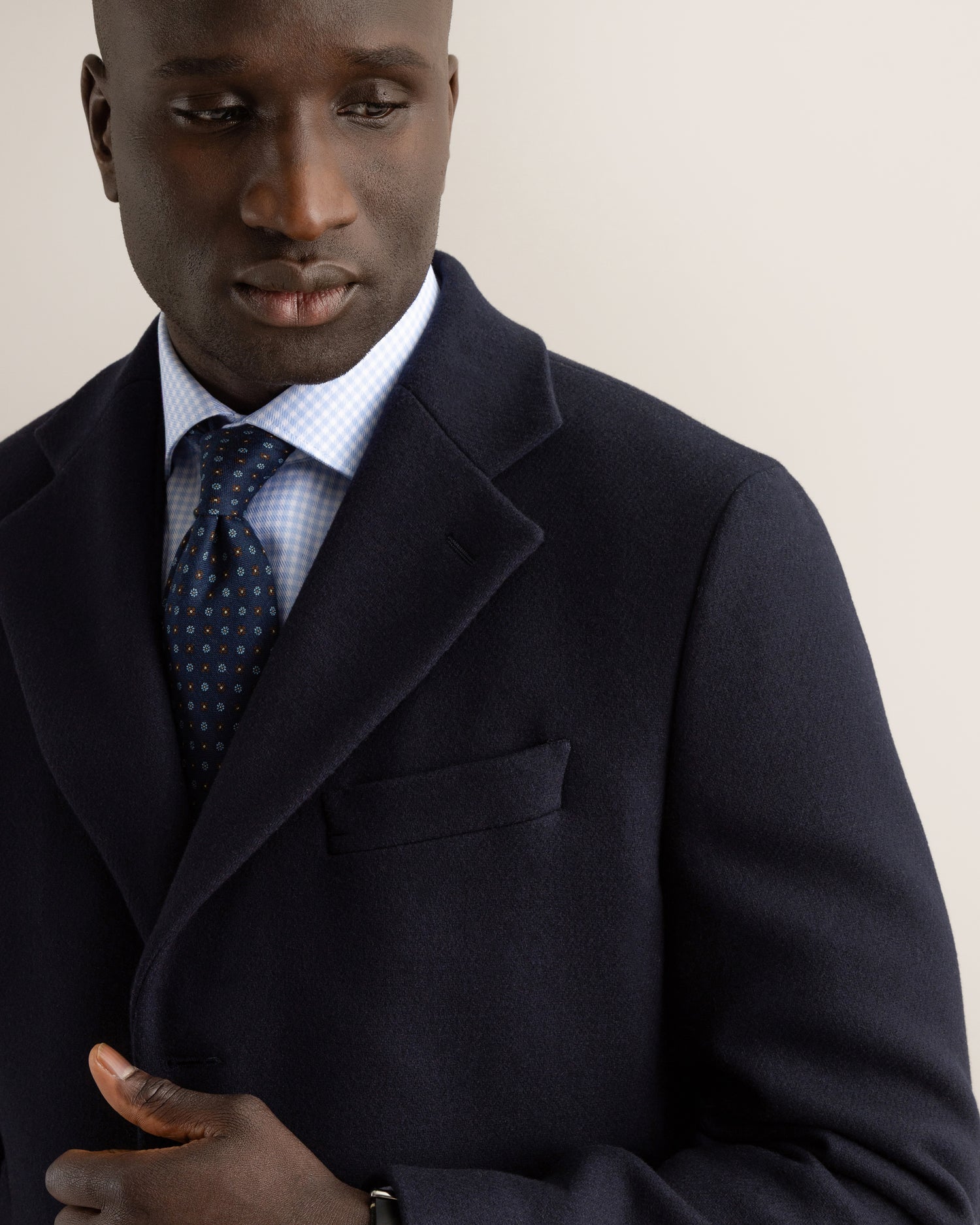 Overcoat in Dark Navy