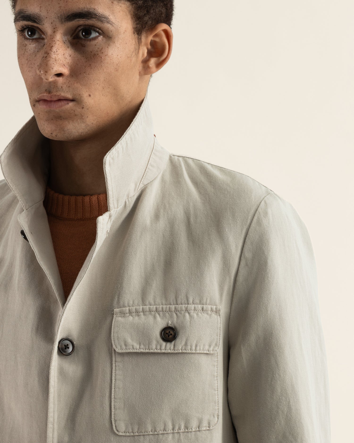 Casual Jacket in Light Grey