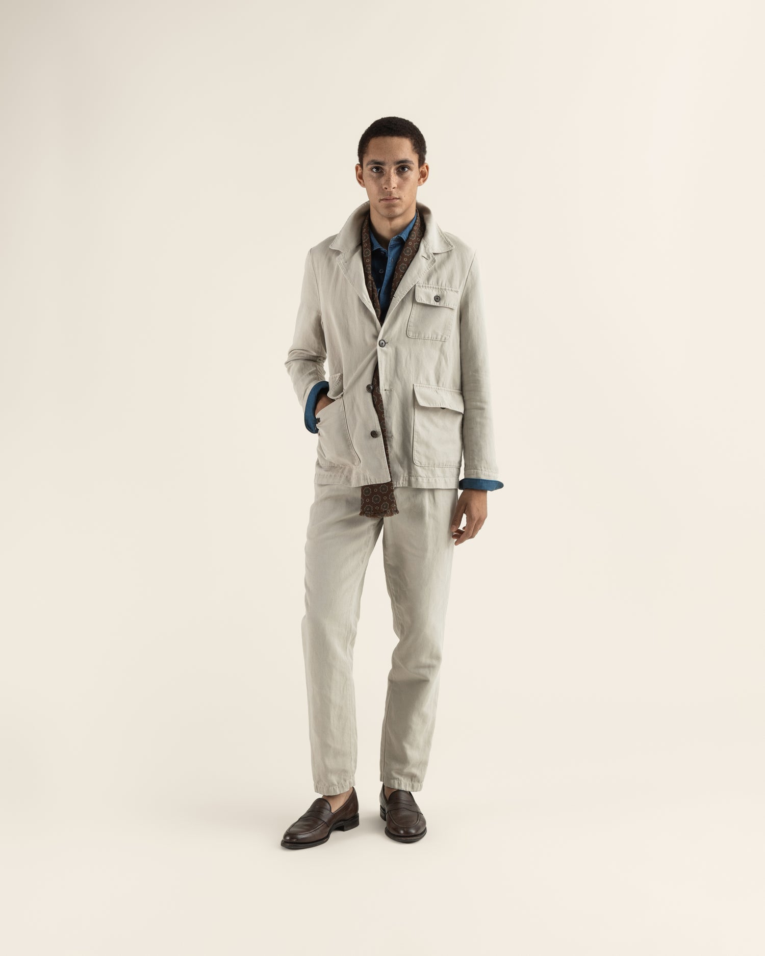 Casual Jacket in Light Grey