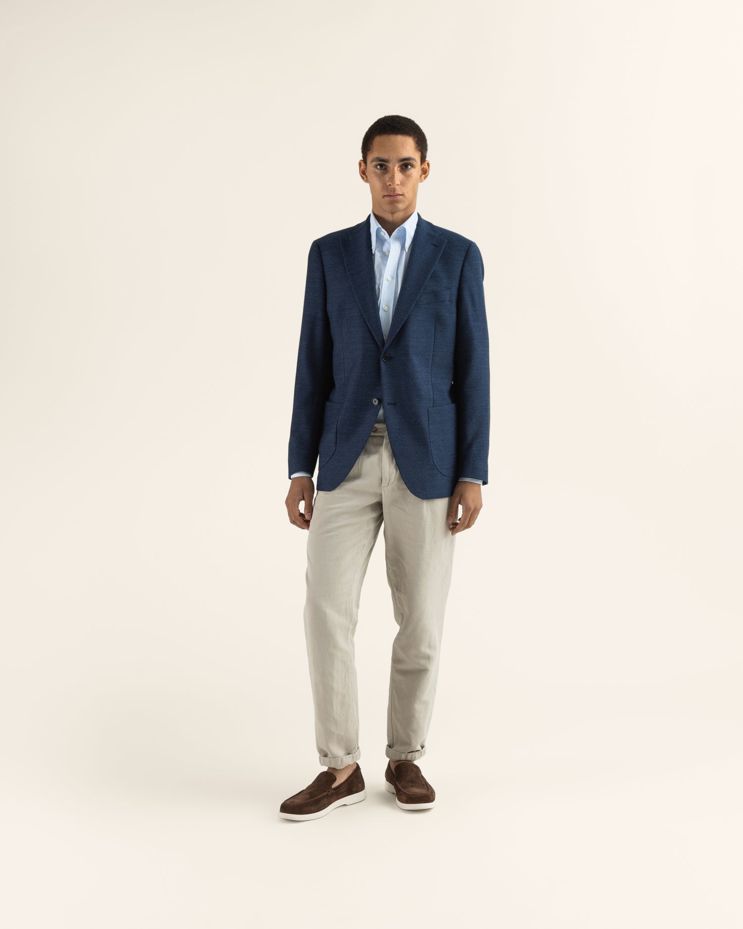 Wool Blazer in Blue