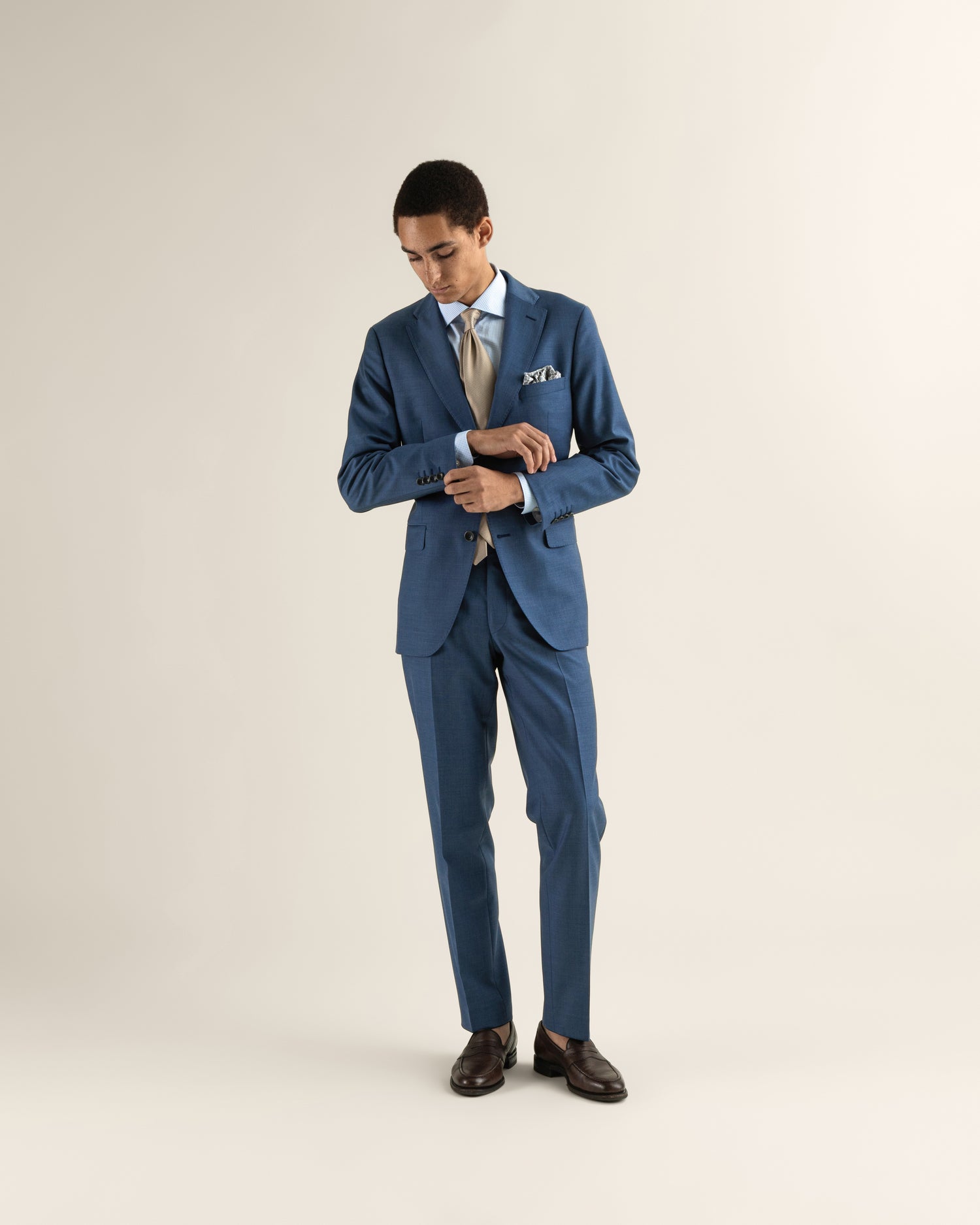 Blue Ceremonial Suit in Wool
