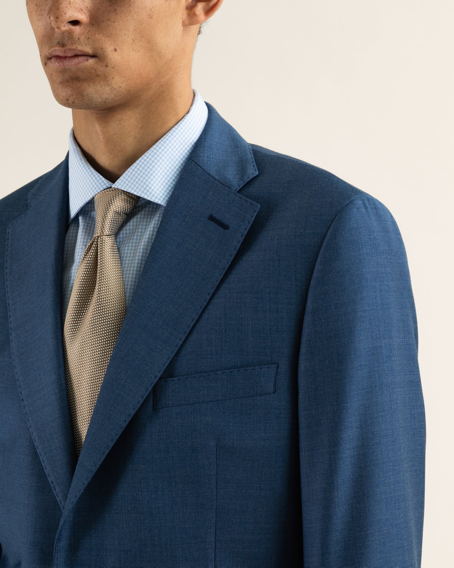 Blue Ceremonial Suit in Wool