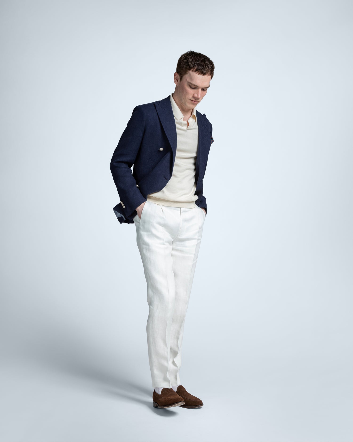 Linen Trousers in White (9993845997898)