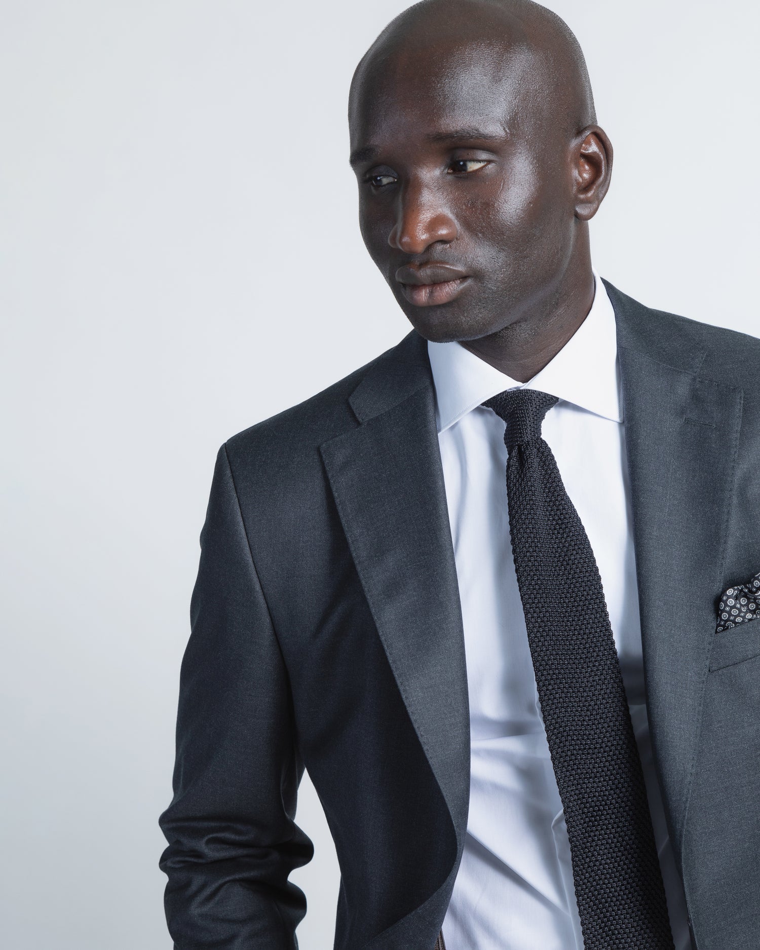 Charcoal Vitale Barberis Wool Suit (9374408278346)