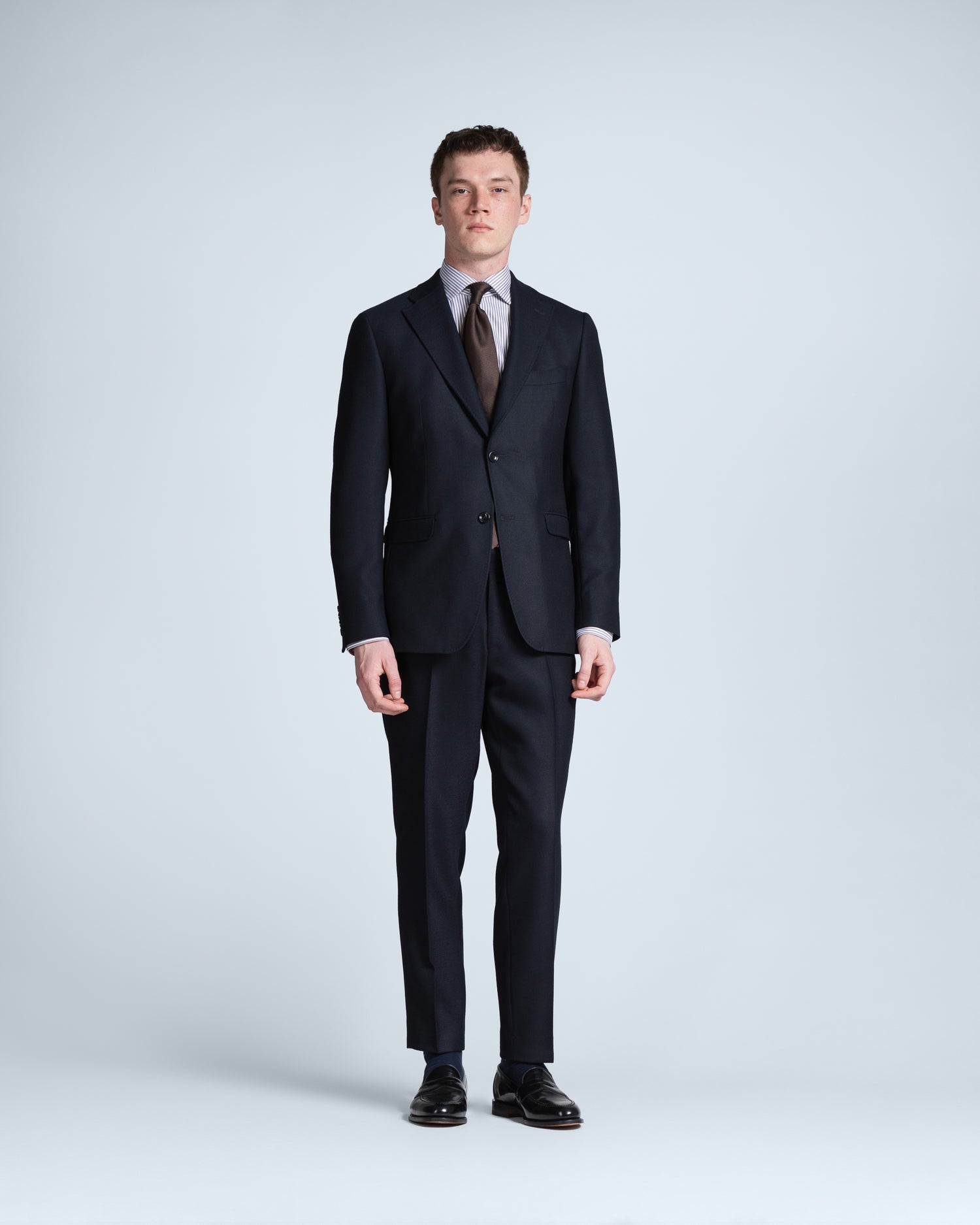Navy Twill Suit in Wool (10277305680202)