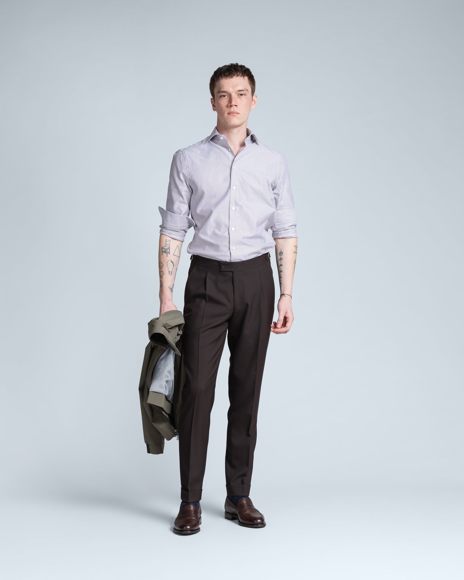 Casual Trousers in Dark Brown (10269581476170)