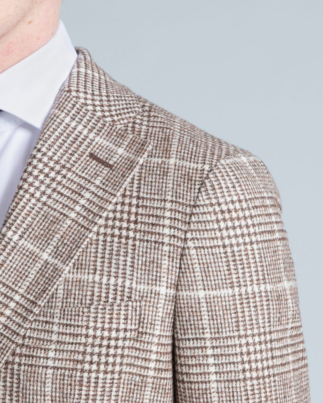 Luxurious Brown Check Blazer (10287653290314)