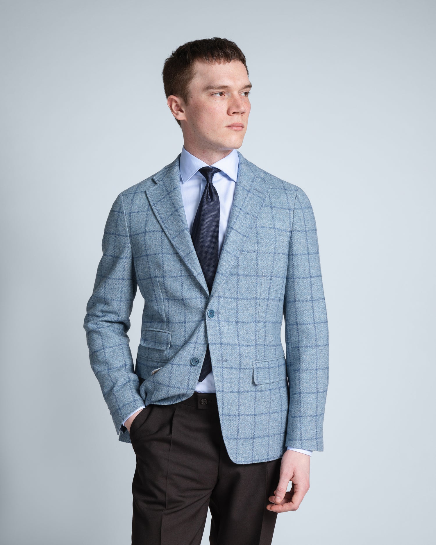 Blue Blazer with Check (10287637922122)