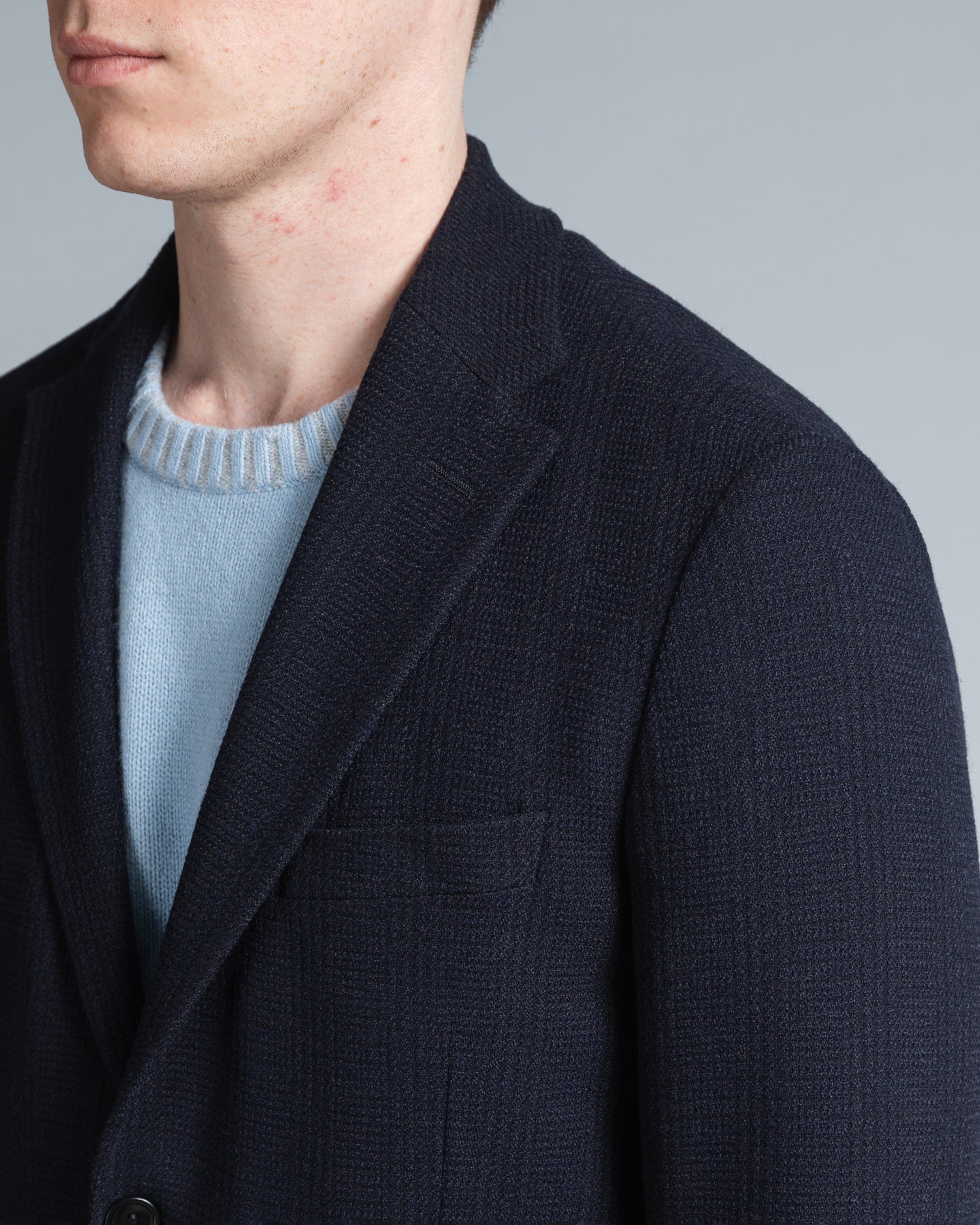Navy Blue Jersey Blazer (10300361539914)