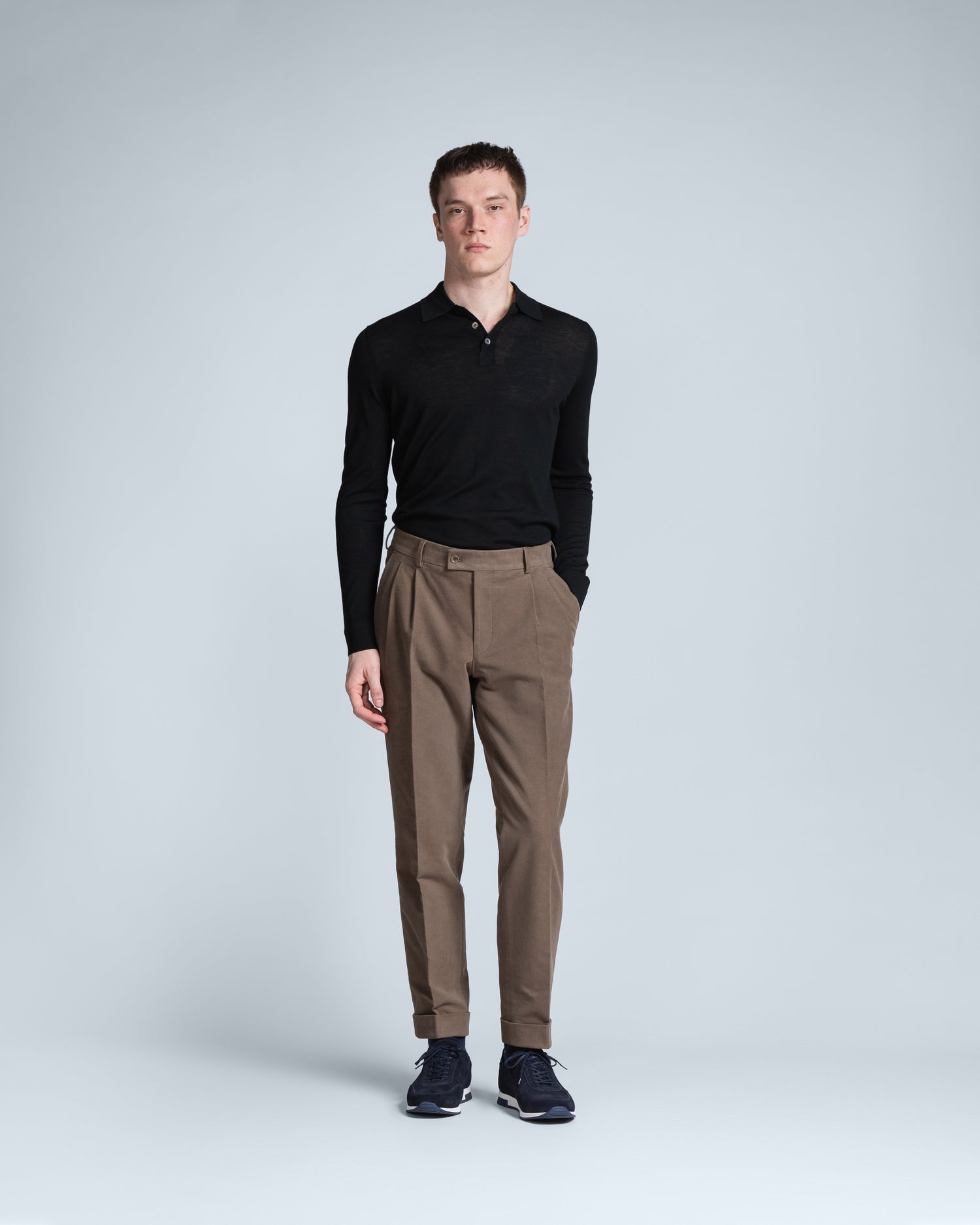 Casual Moleskin Trousers in Beige (10287501705546)