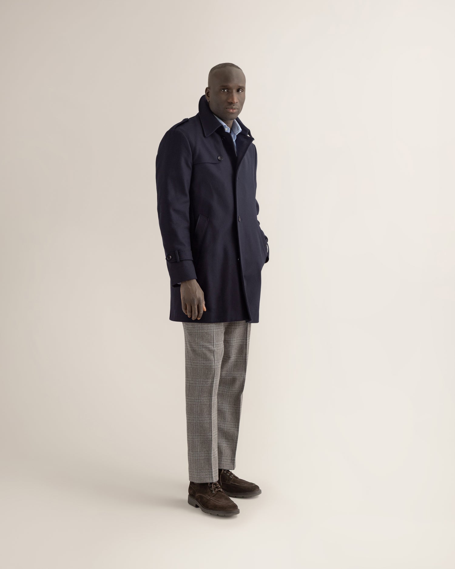 Casual Coat in Dark Navy