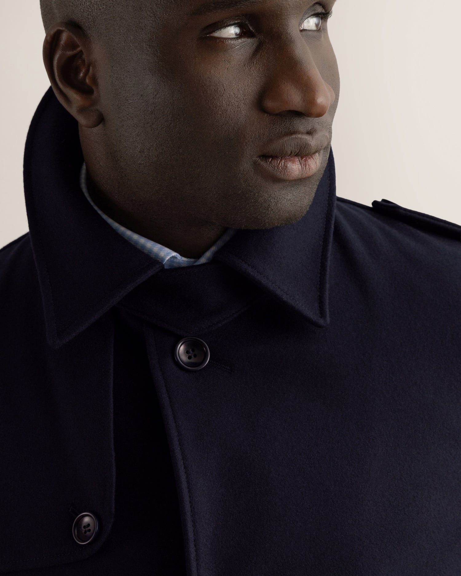 Casual Coat in Dark Navy