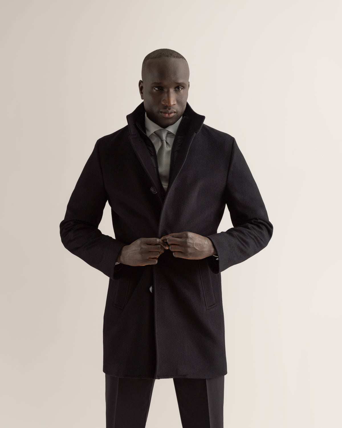 Casual Overcoat with Zipper