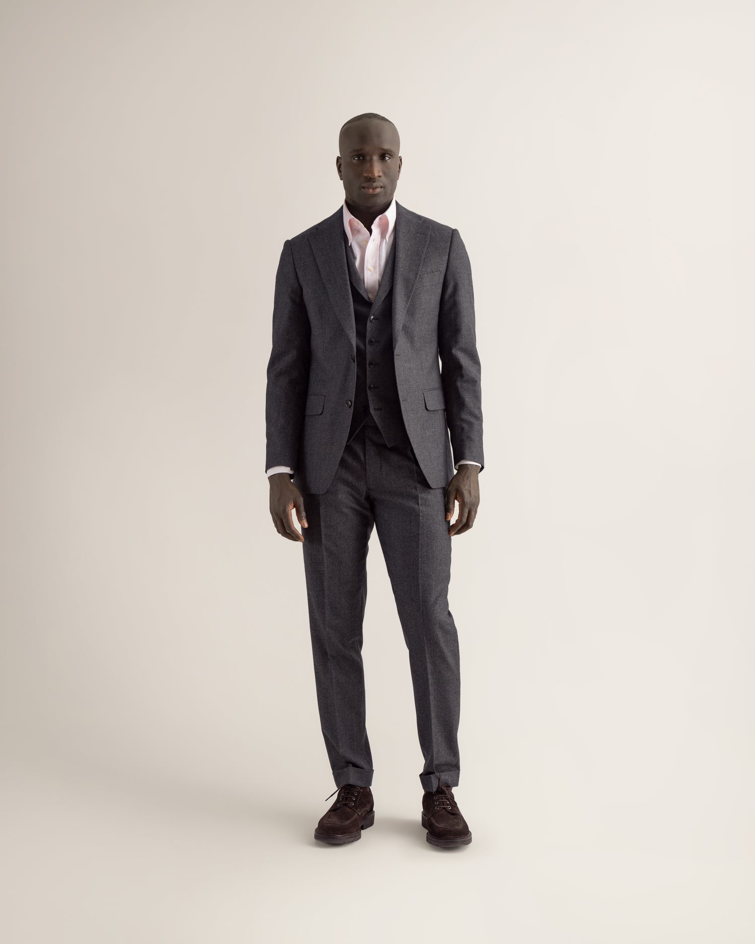 Grey Micro Check Suit