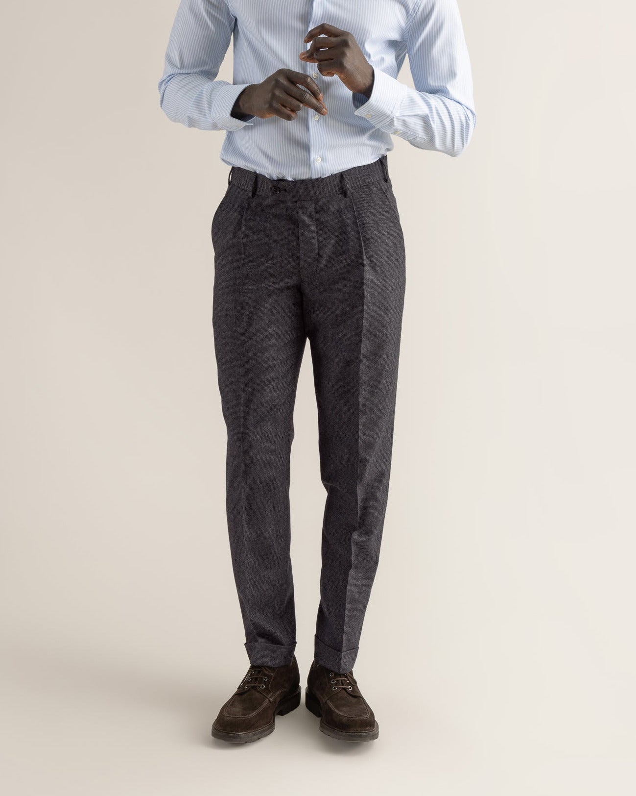 Grey Micro Check Suit