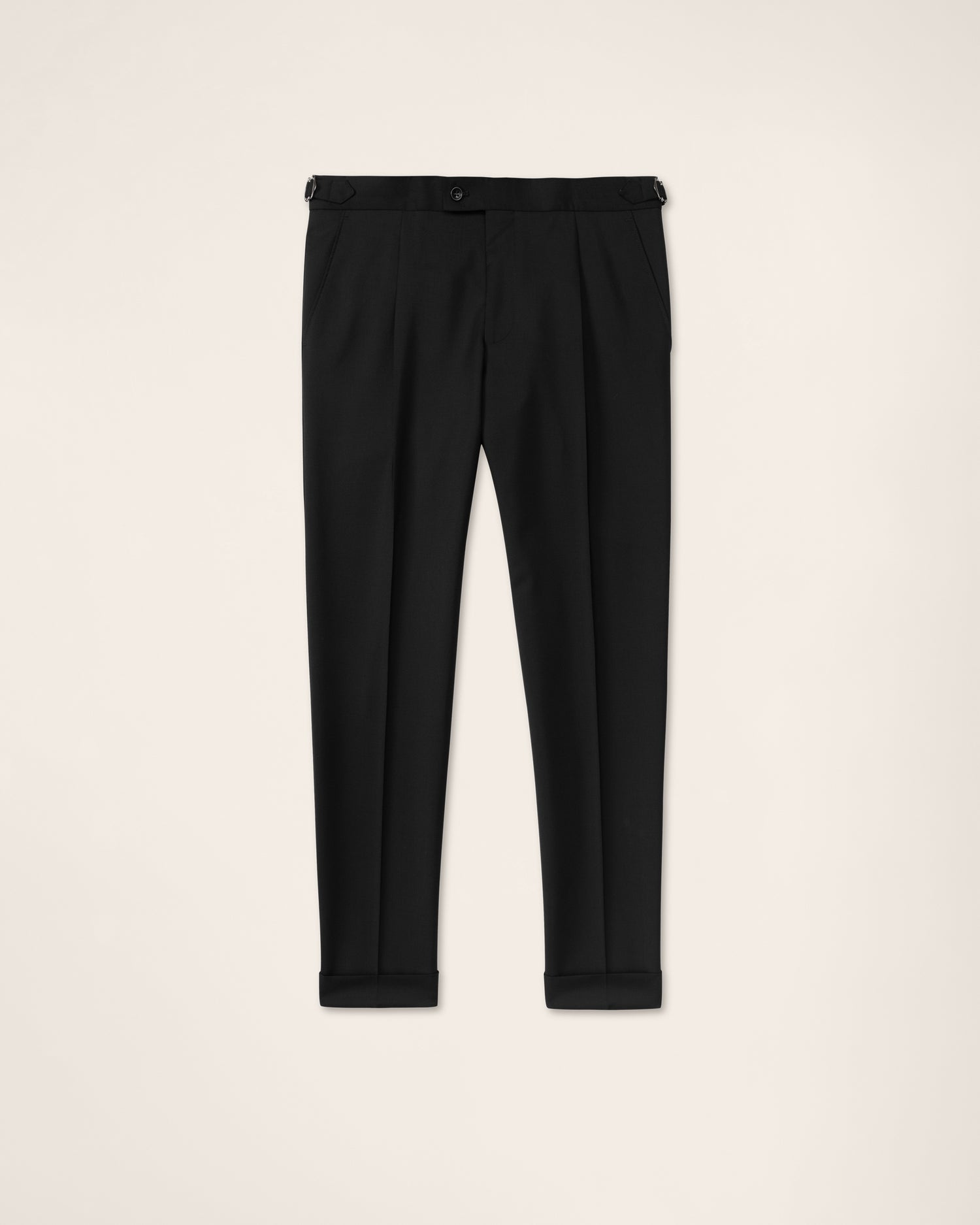 Premium Wool Trousers in Black