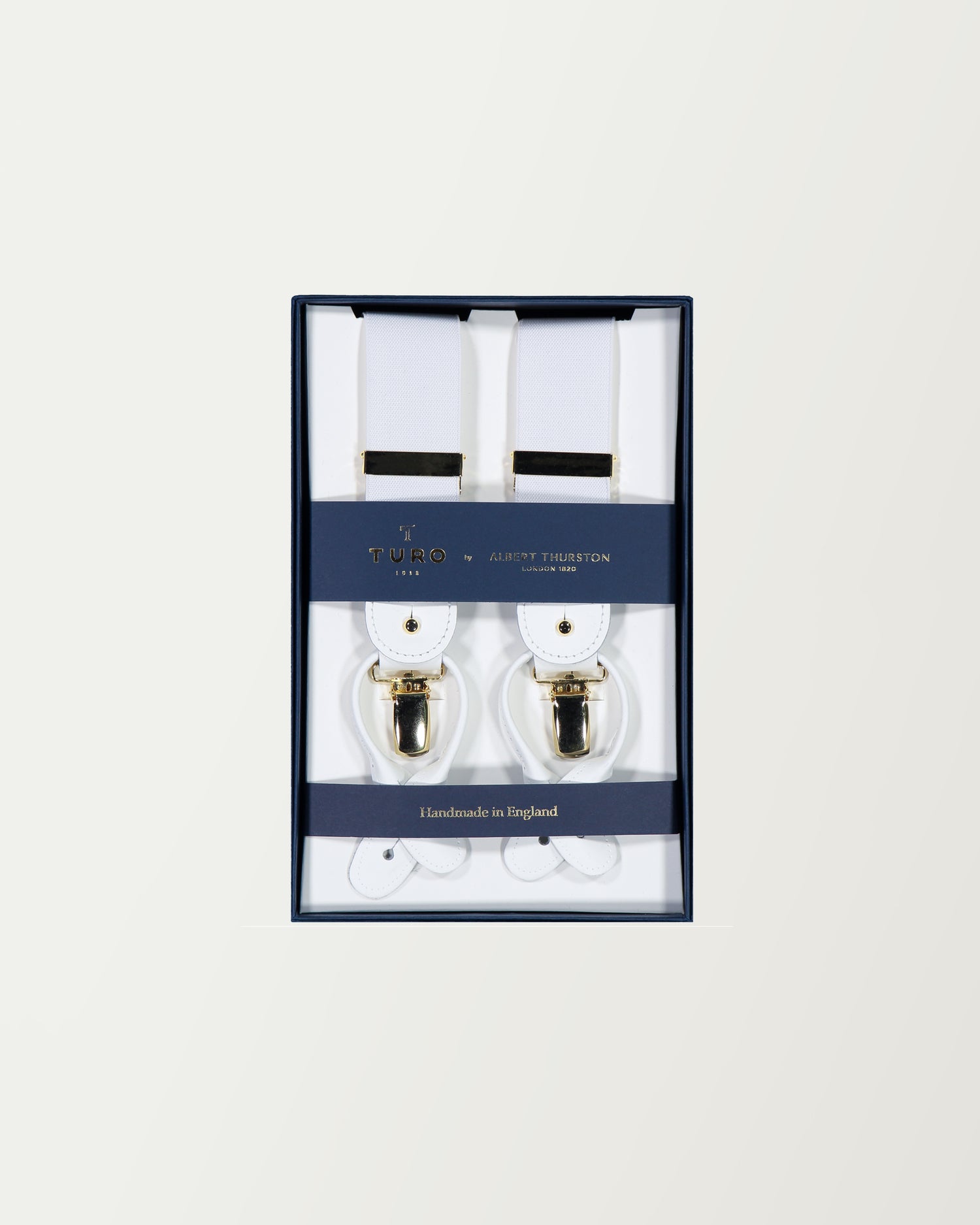 Turo X Albert Thurston Suspenders in White (7340720029918)