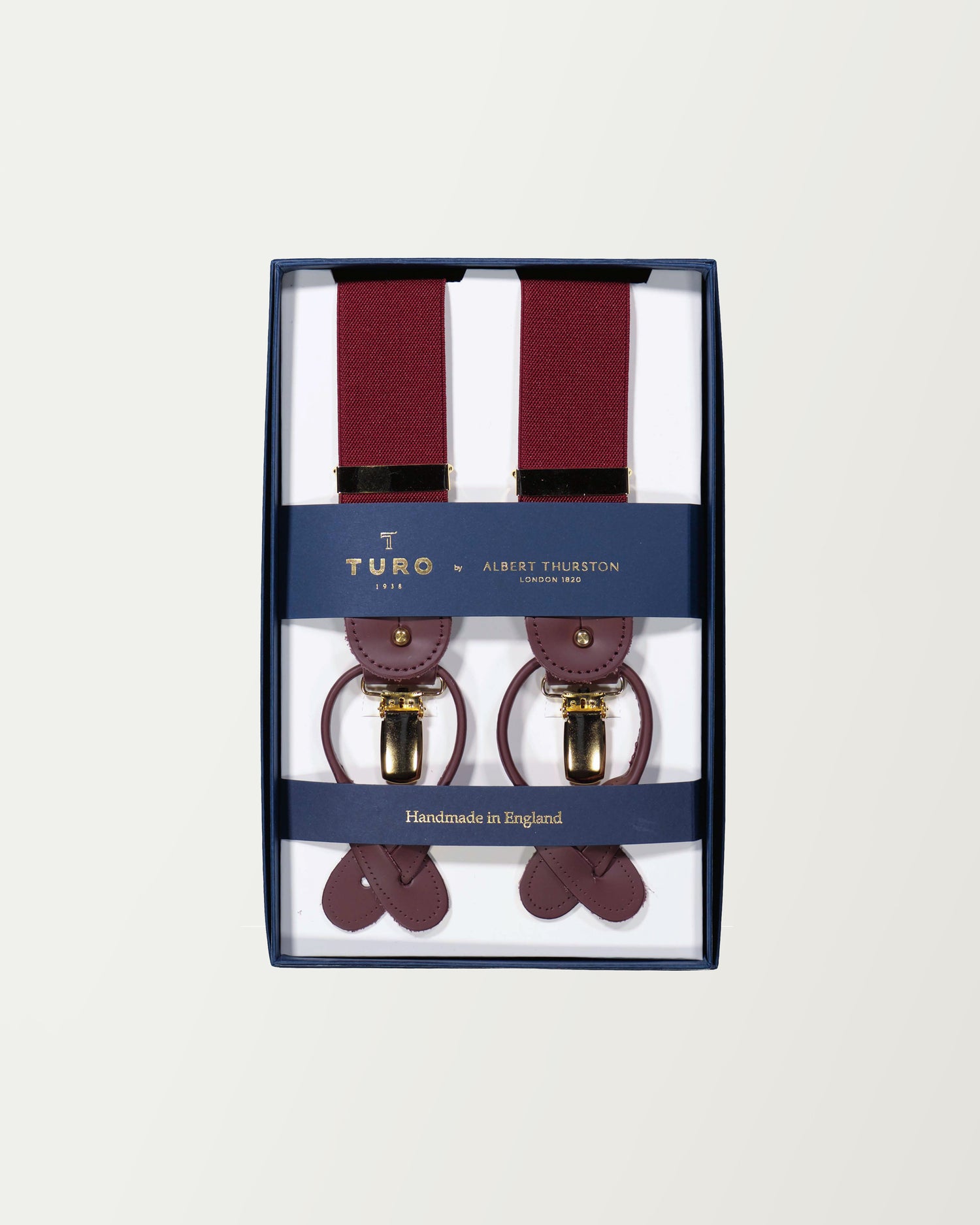 Turo X Albert Thurston Burgundy Suspenders (7340720259294)
