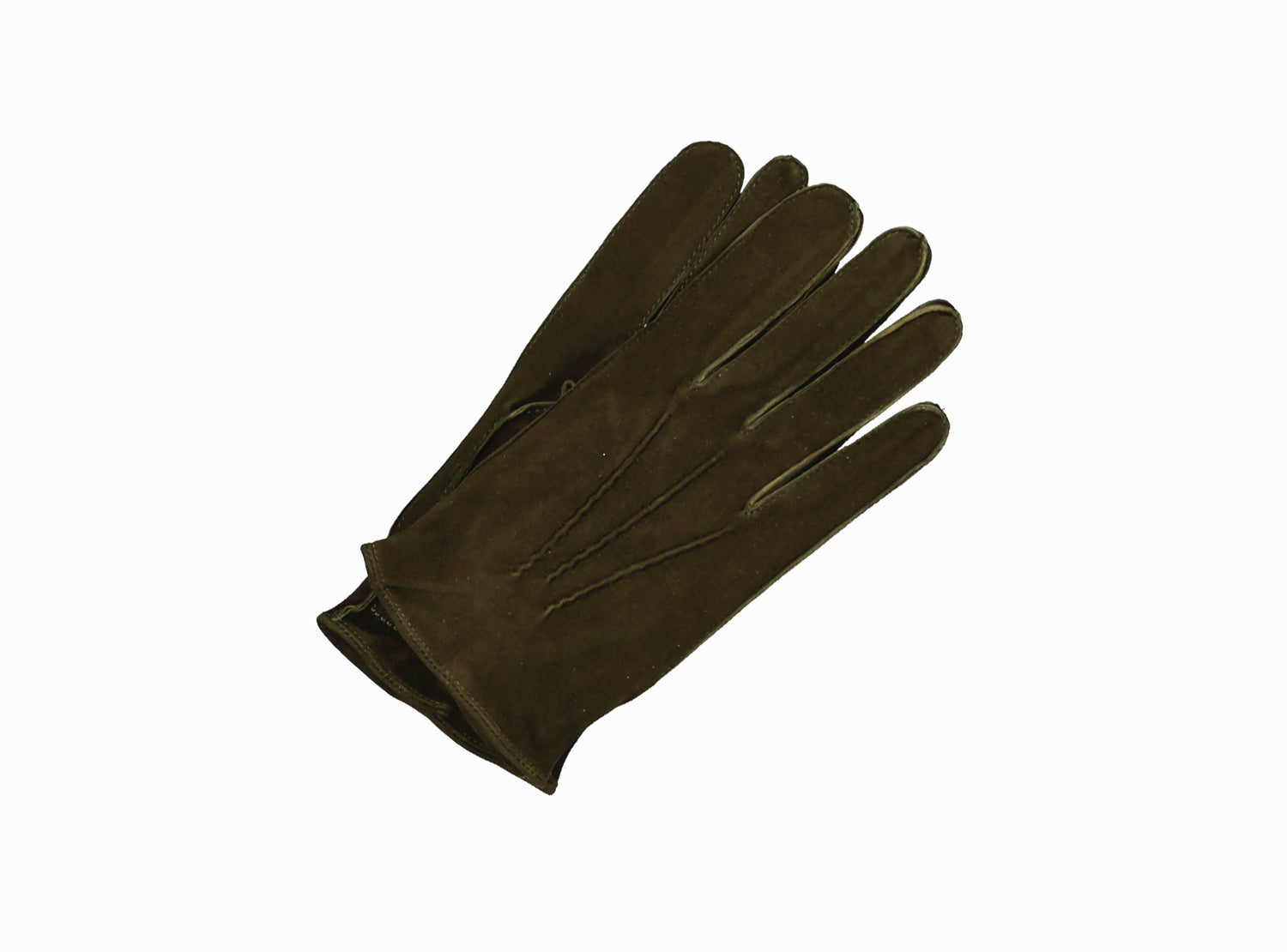 Sauso for Turo Reindeer Suede Gloves in Olive Green (7856772088030)