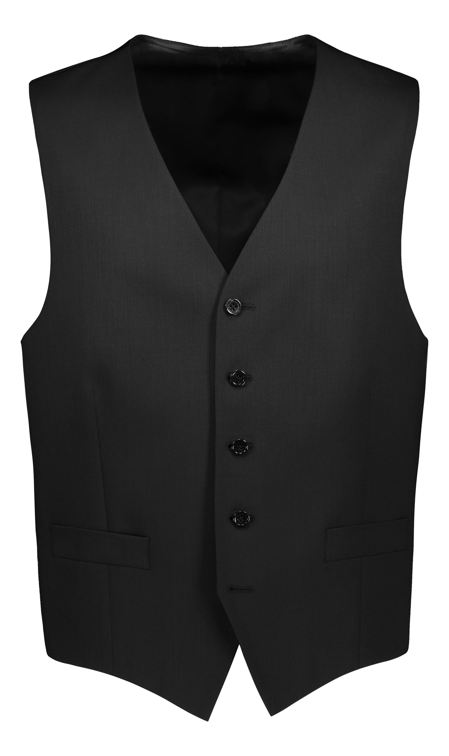 Black Waistcoat for Modern fit Suit (7945897672926)