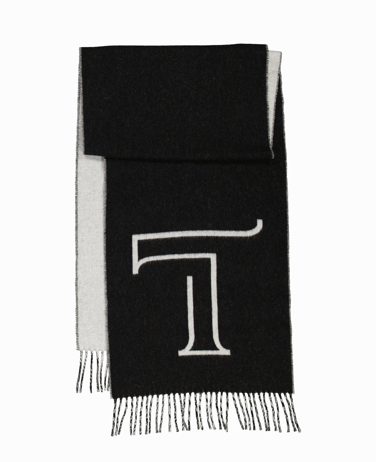 Black Wool Scarf with Turo Logo (7856579674334)