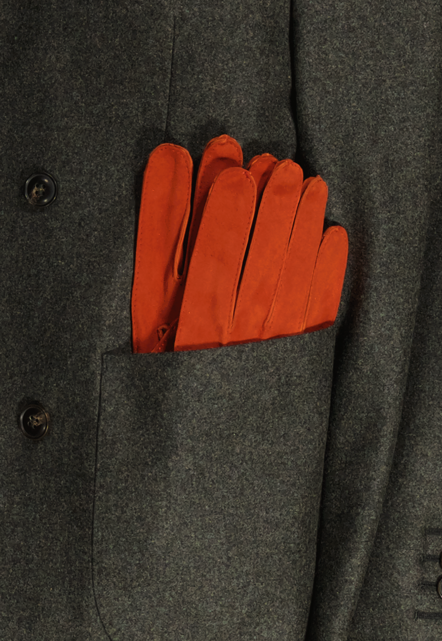 Sauso for Turo Reindeer Suede Gloves in Picante Orange (7856774742238)